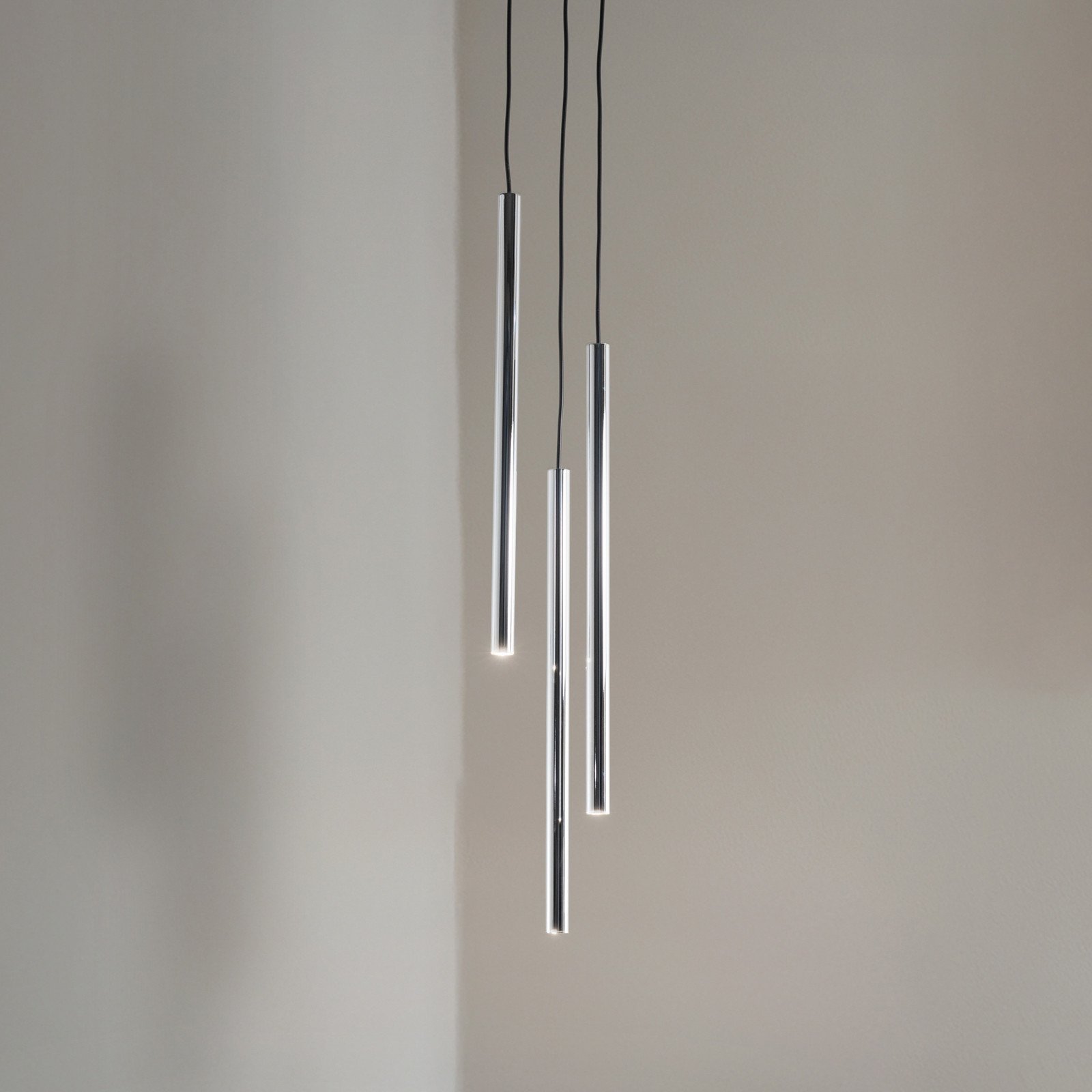 SIGMA Lampă suspendată Sopel Lux 3 becuri rotundă negru/argintiu G9 - Camera de zi / sufragerie - Modern - negru argintiu - Metal