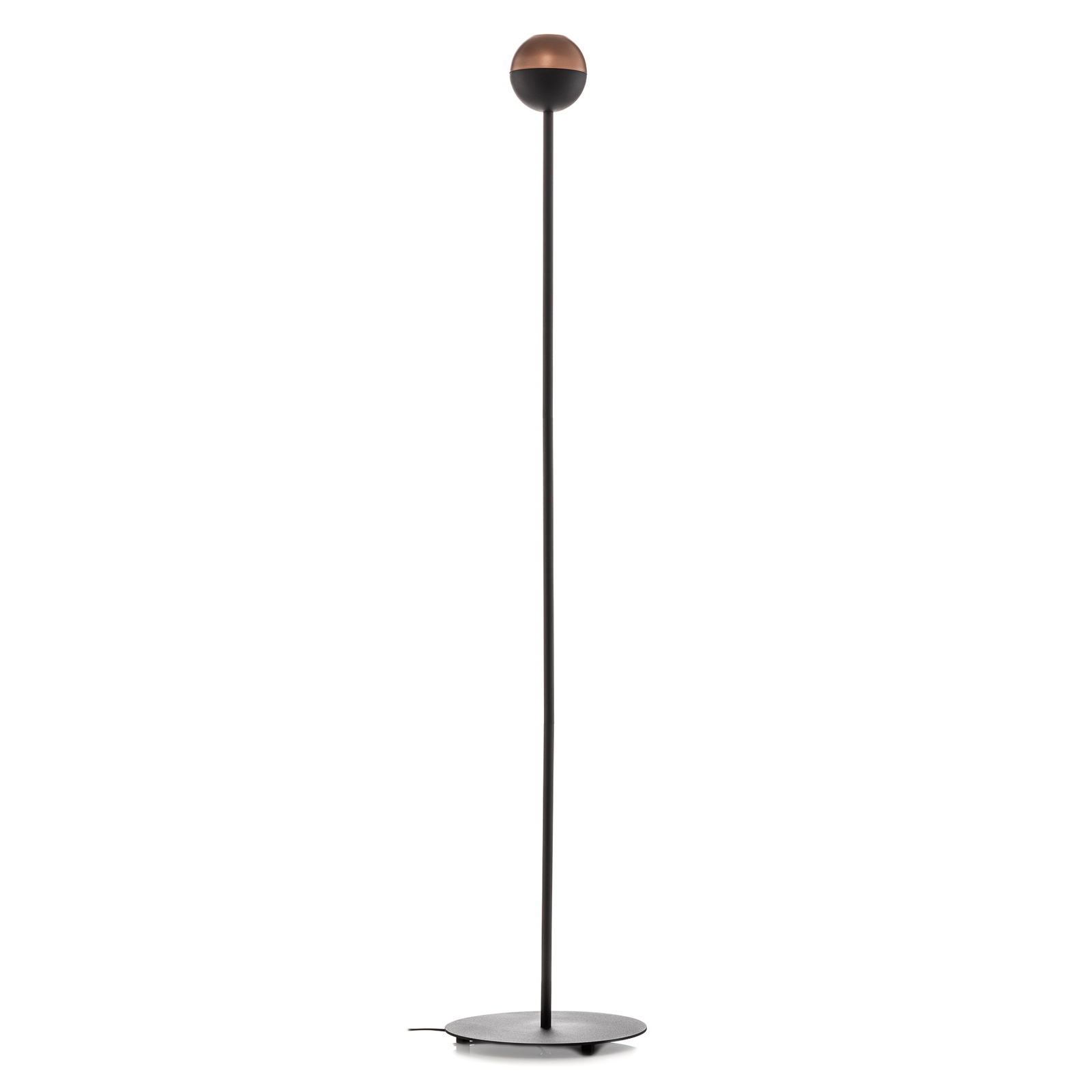 Midnight floor lamp in black with LED bulb