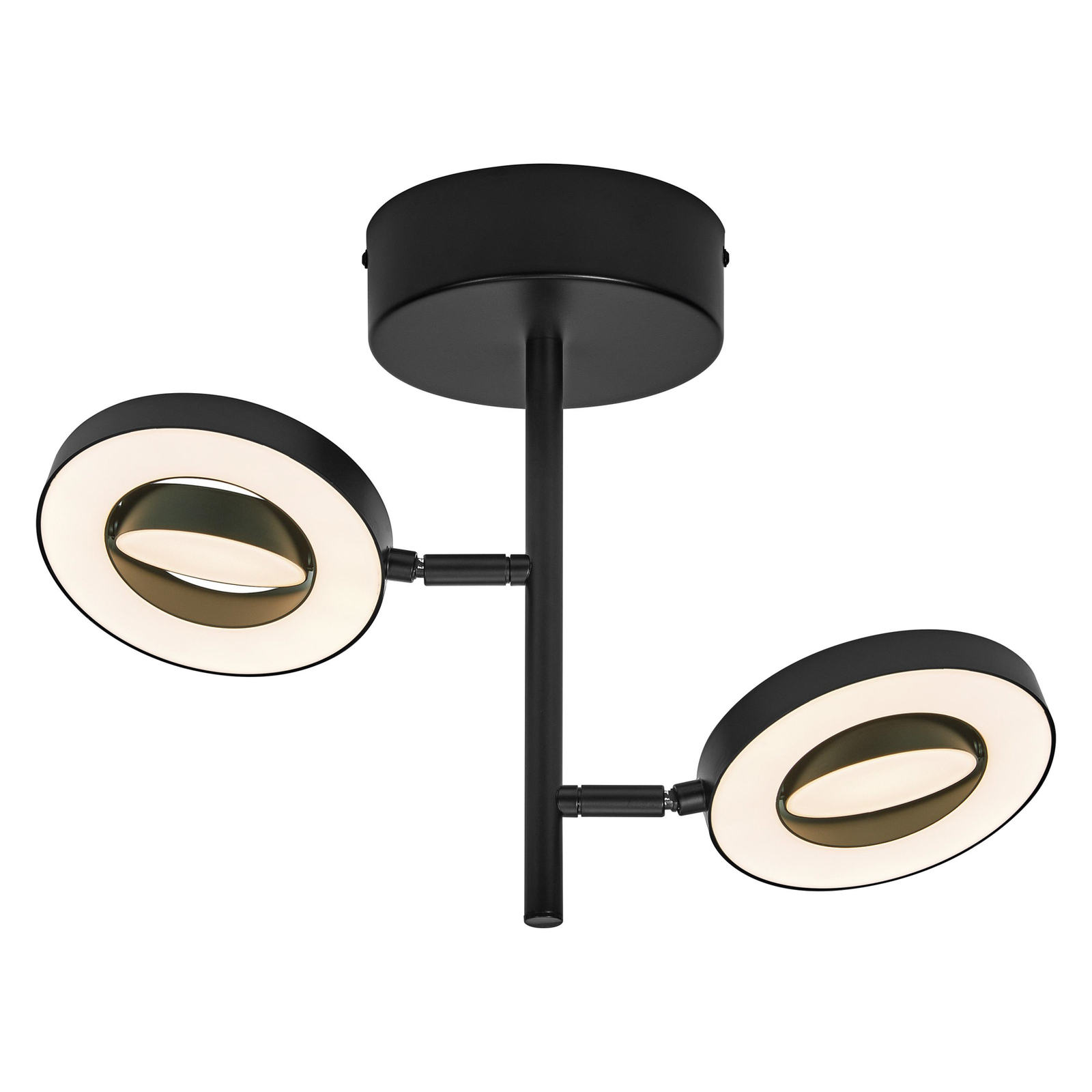 LEDVANCE LED stropni reflektor Saturn, 2-svetlobni CCT, visok, črn