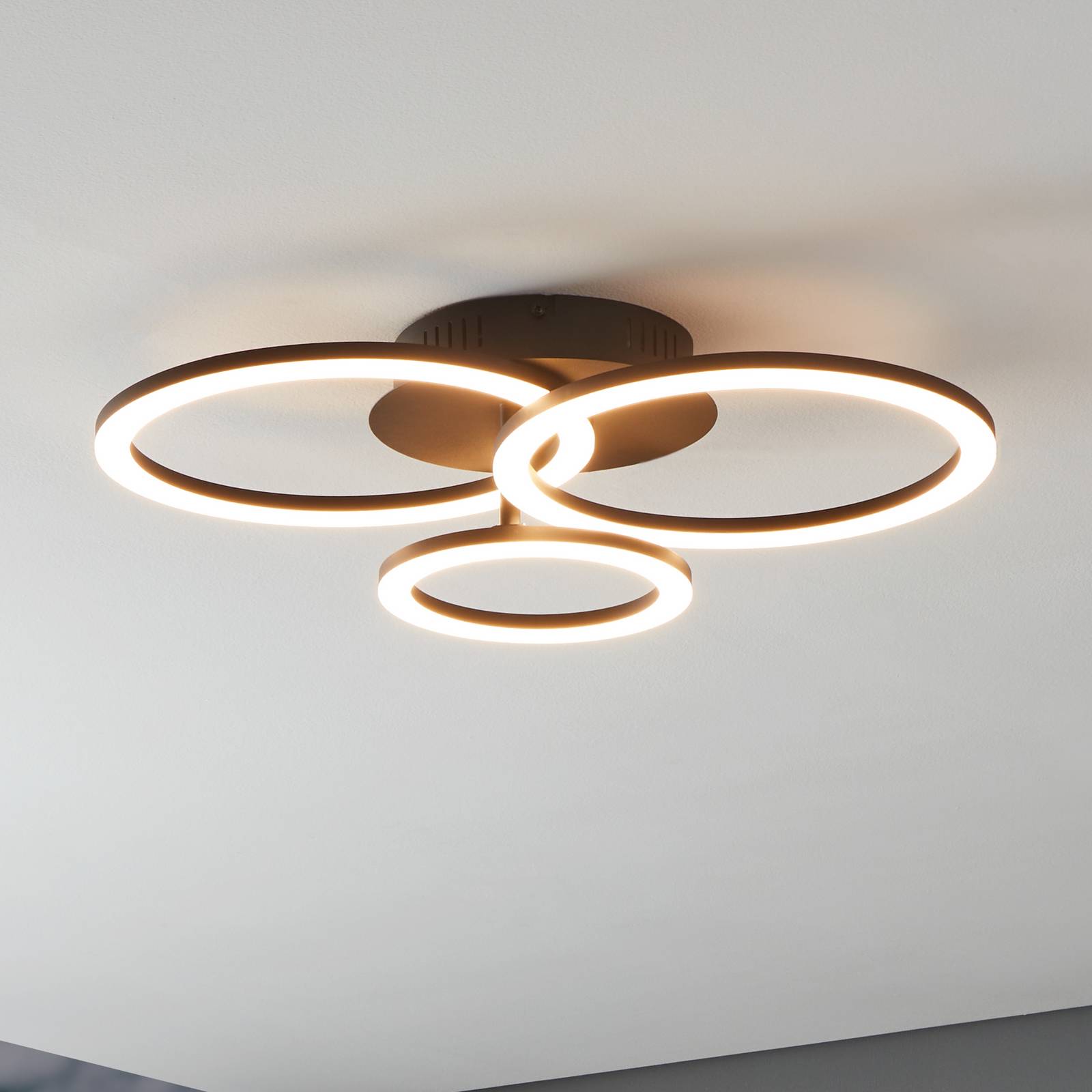 EGLO connect Parrapos-Z plafonnier LED, à 3 lampes
