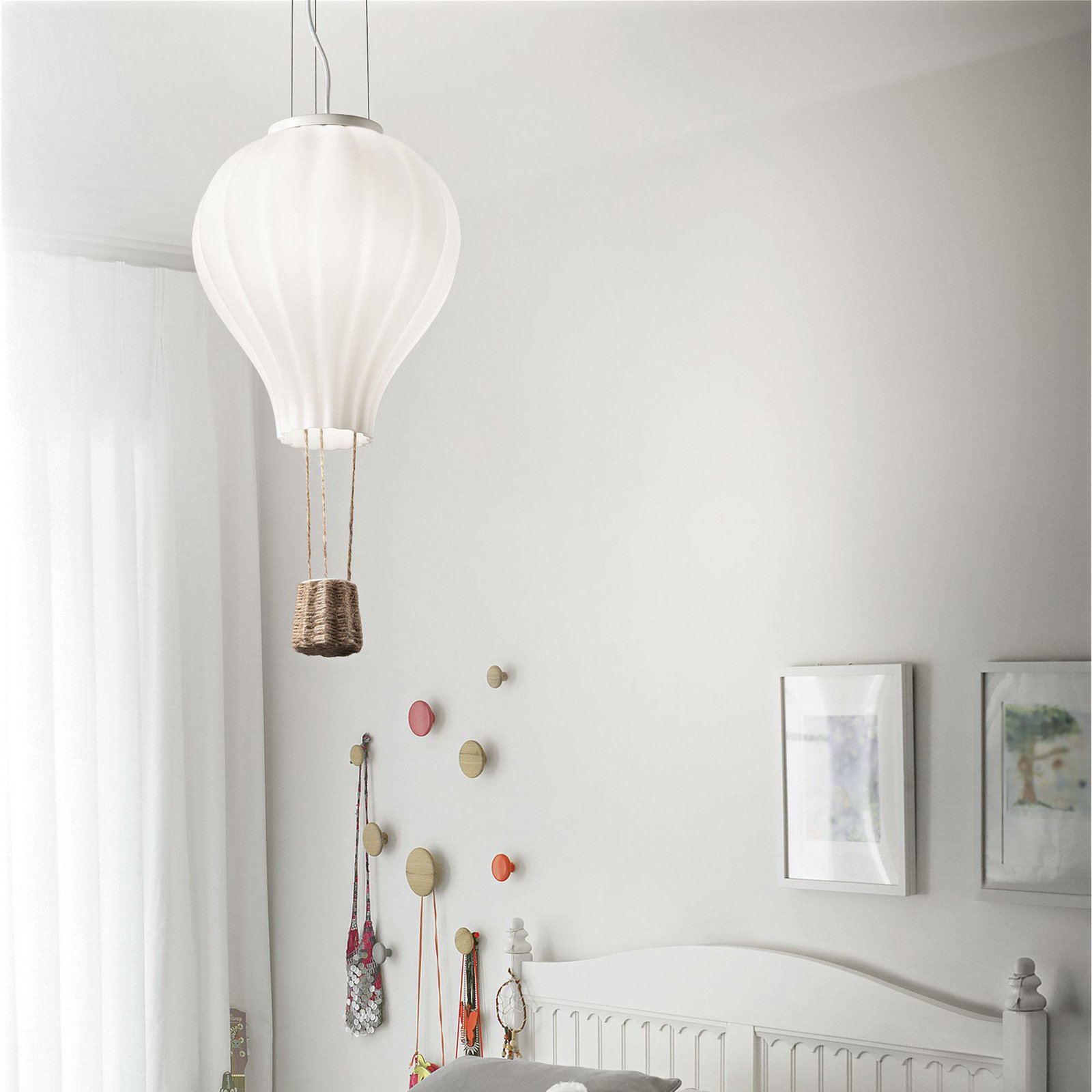 Ideal Lux Dream Big hanglamp, opaal glas, Ø 30 cm