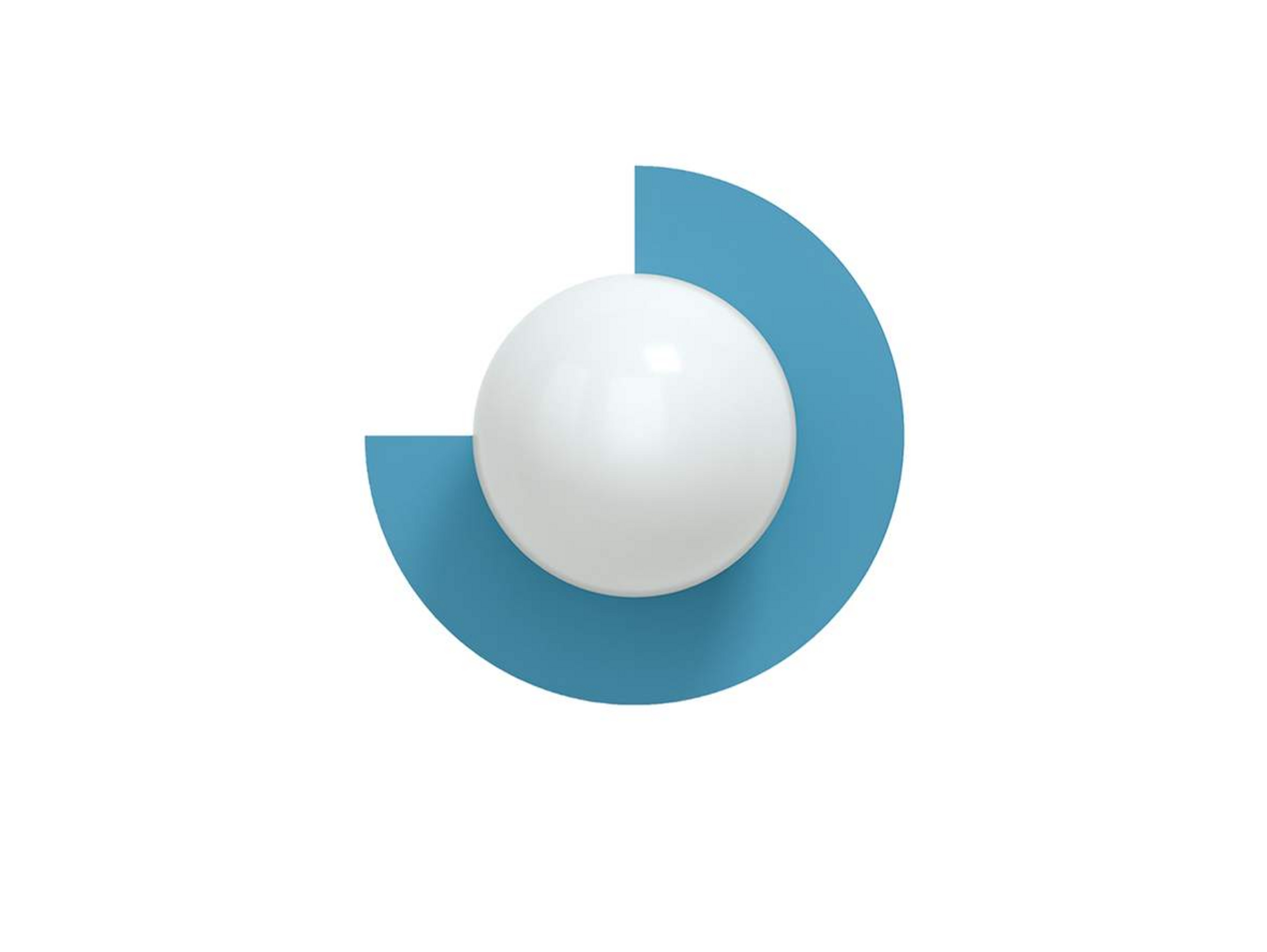 Applique murale Candy Big Circle 270 L, bleue - Swedish Ninja