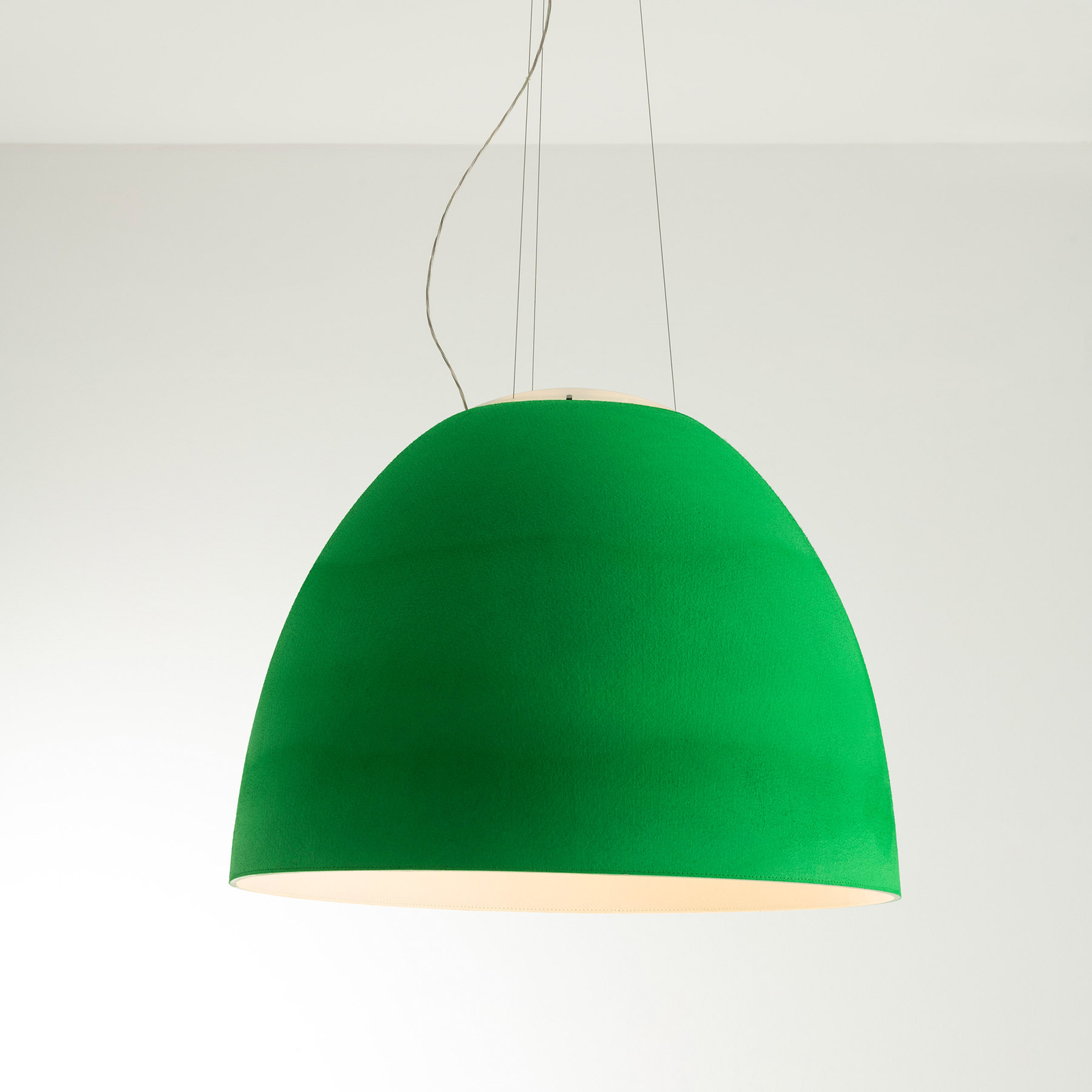 Artemide Nur Acoustic LED-hänglampa, grön