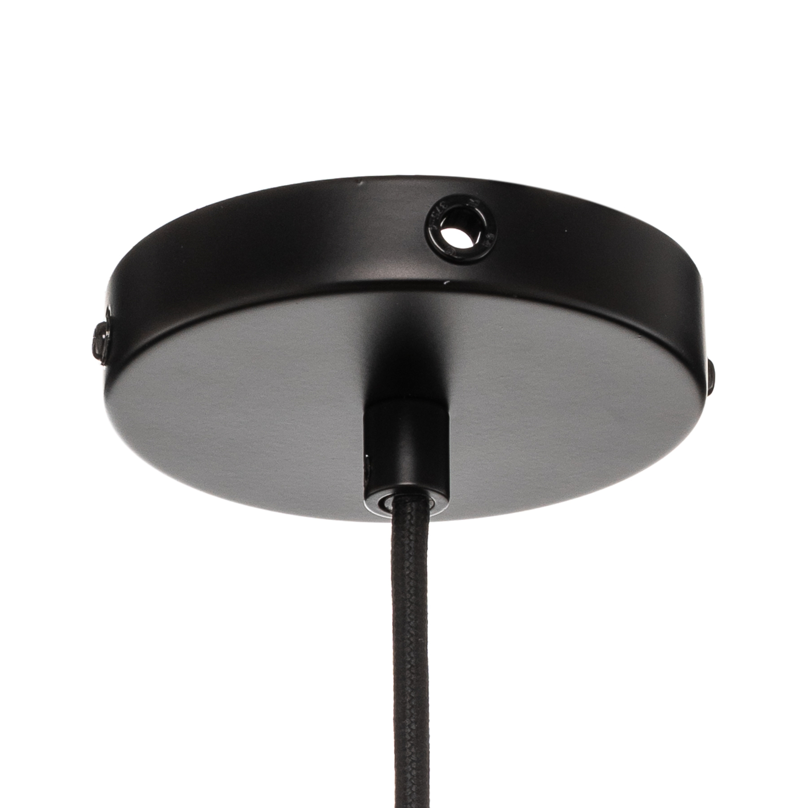 Závěsná lampa FRANDSEN BF20, Ø 38 cm, černá matná