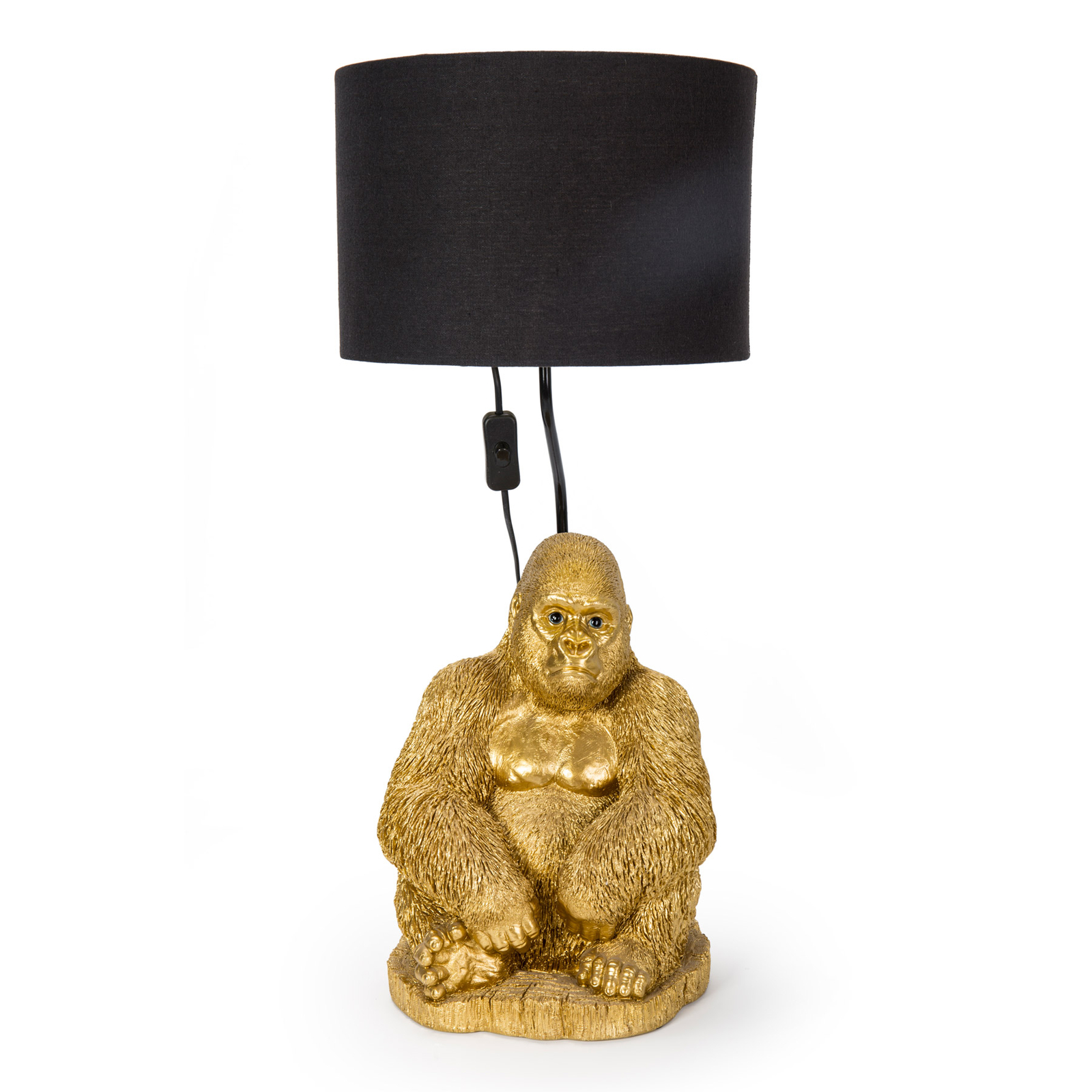 KARE Animal Beždžionė Gorila stalinė lempa su gaubtu