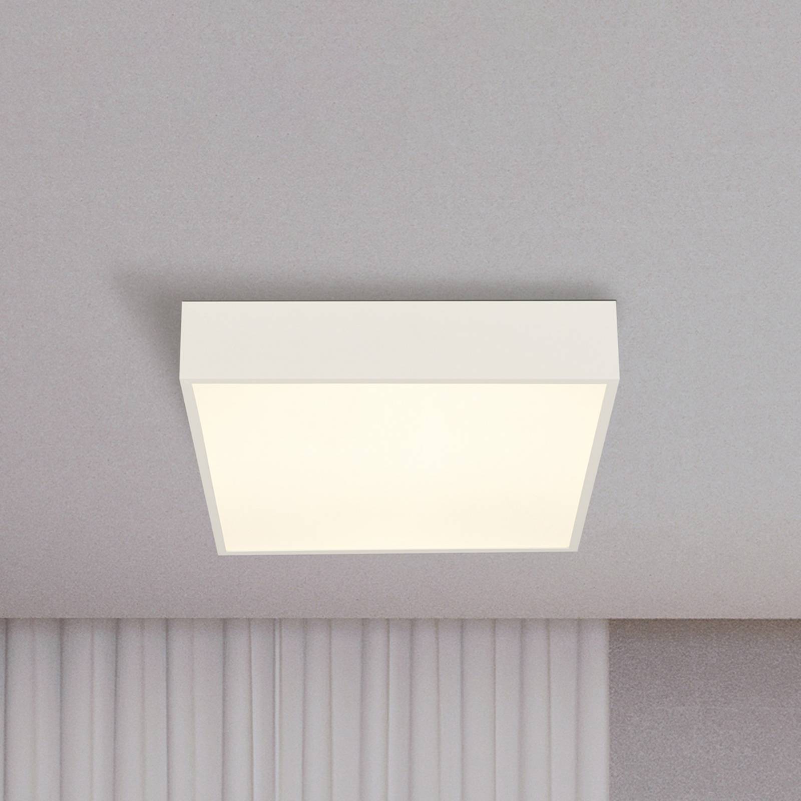 Lampa sufitowa LED do łazienki Zeus, biała, długość 30 cm, metal