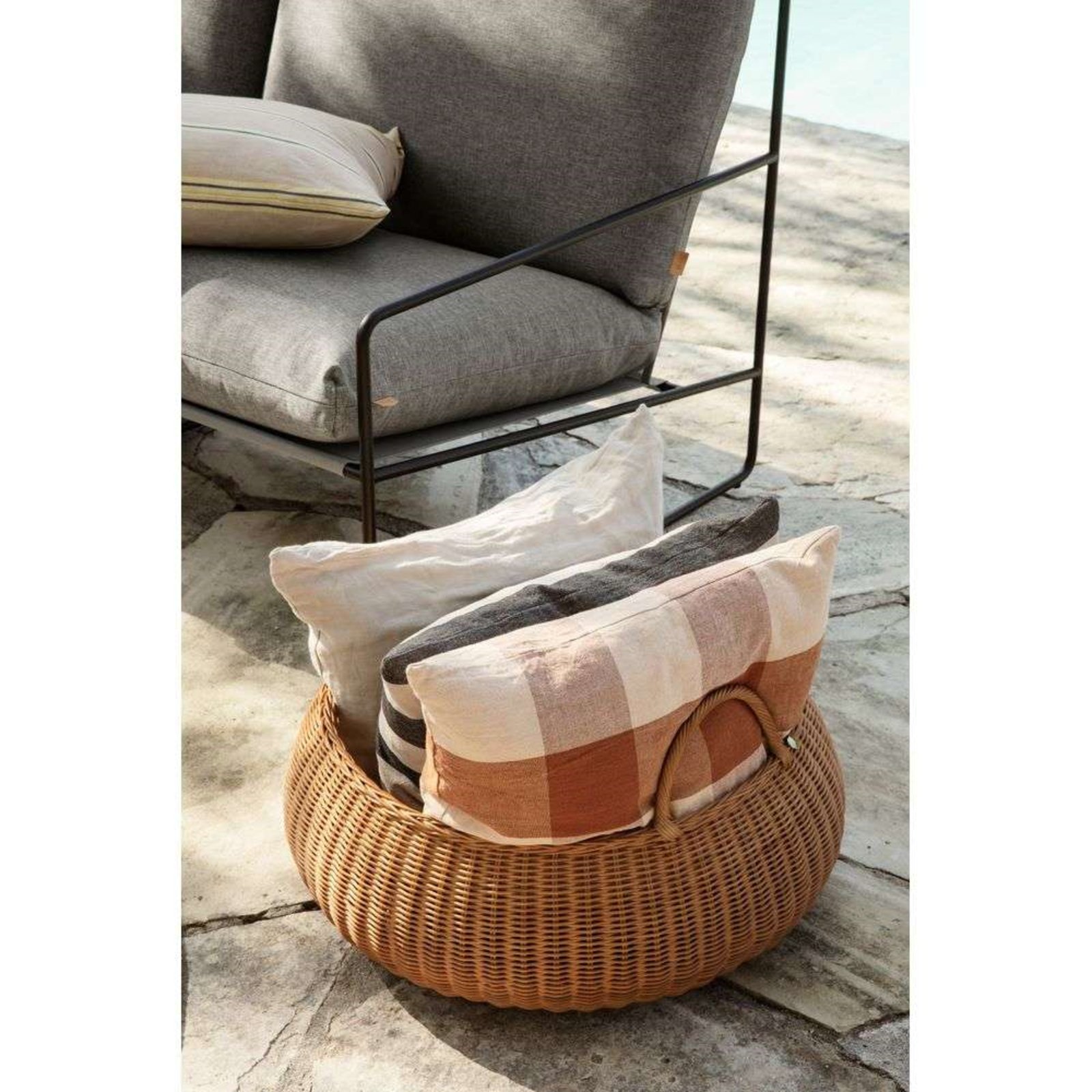 Braided Basket Low Natural - Ferm Living