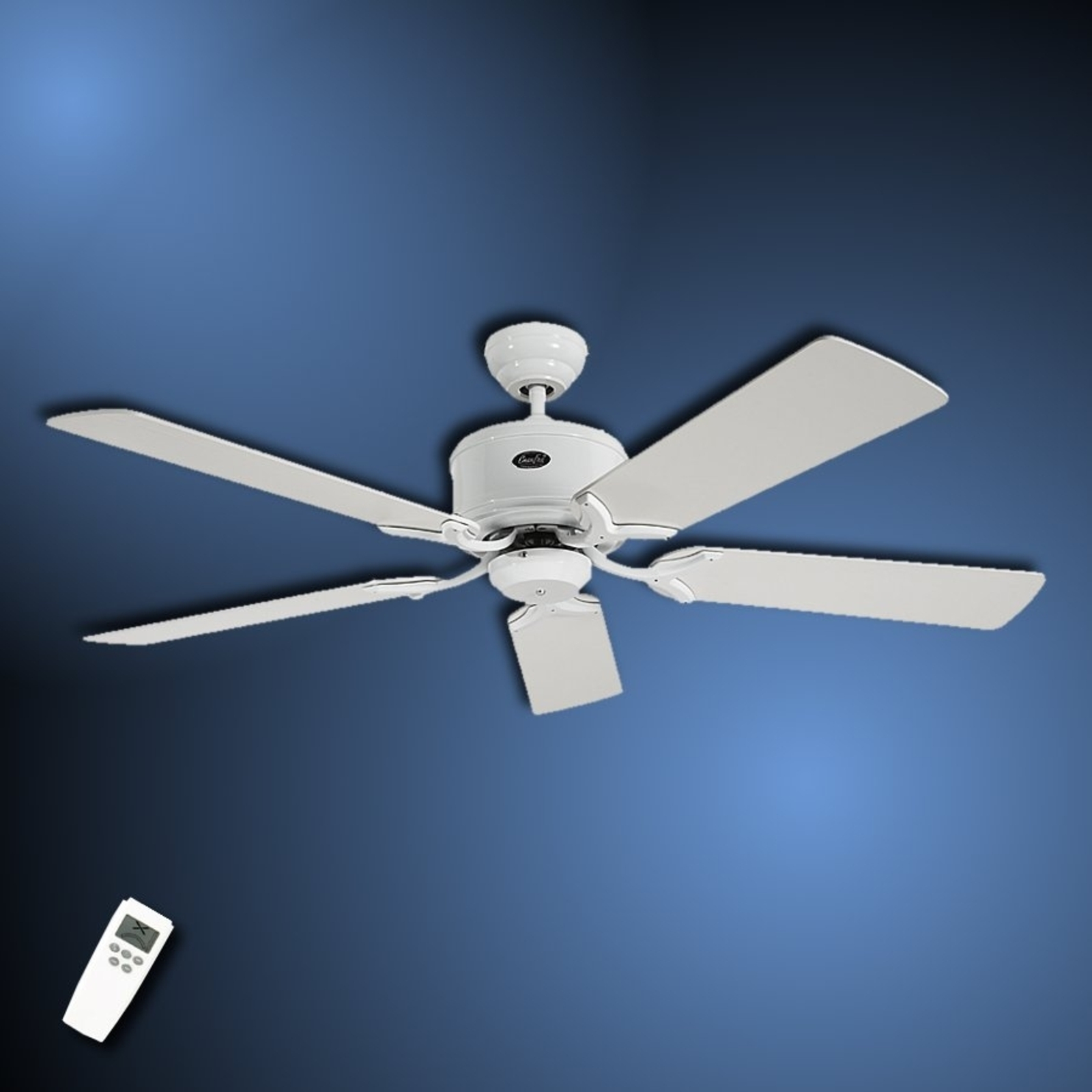 Simple ceiling fan Eco Elements white and grey