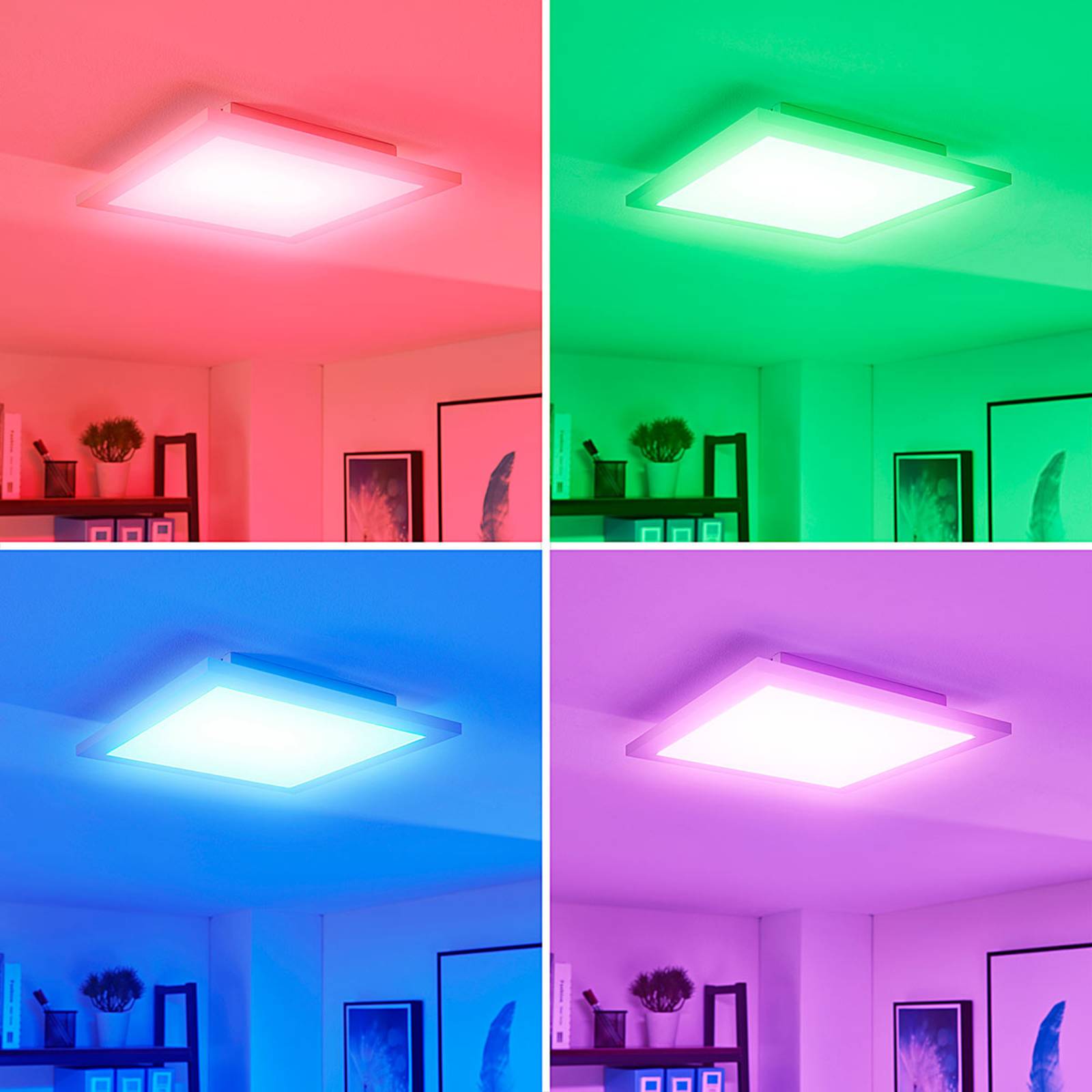 Arcchio Tinus panel LED, RGB, 29,5 cm x 29,5 cm