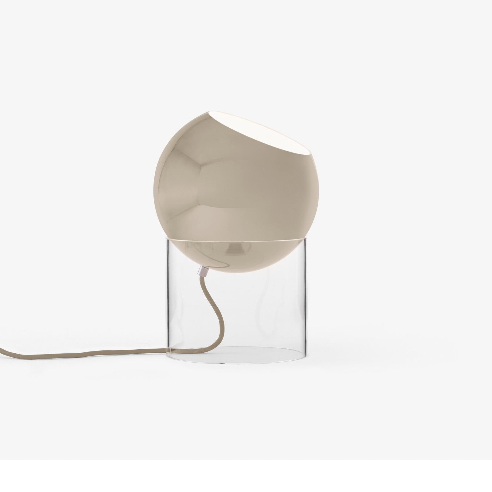Topan VP13 bordlampe grå-beige E27 &Tradition - Stue - Design - Aluminium - Med én lyskilde