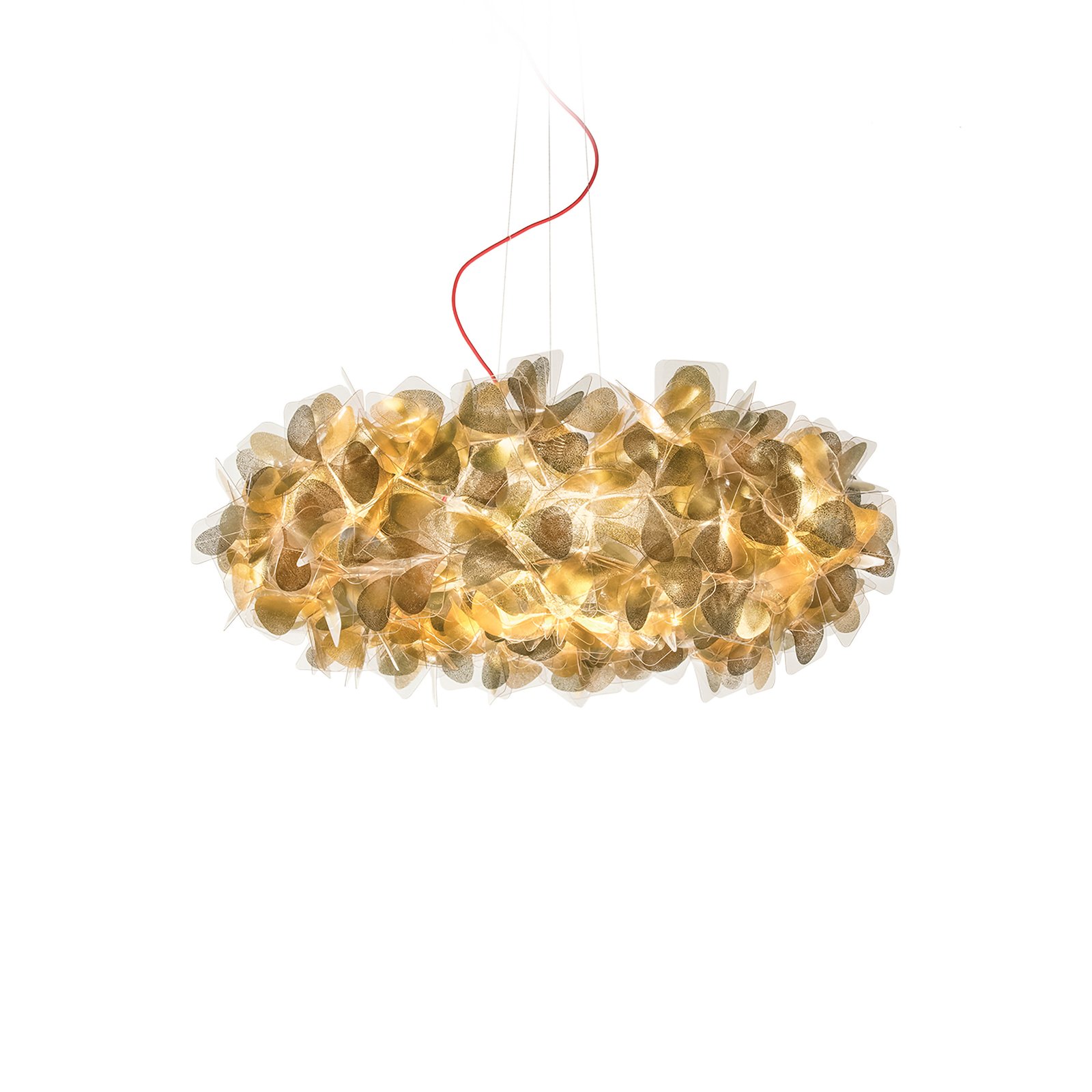 Clizia MAMA NON MAMA Pendelleuchte gold/rot 78 cm - SLAMP