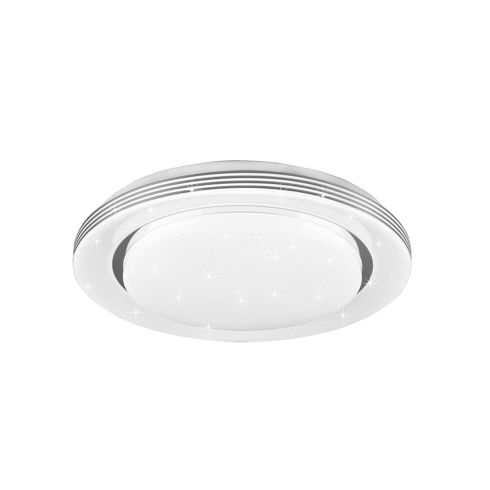 LED-taklampa Atria, Ø 38 cm, vit, plast, CCT