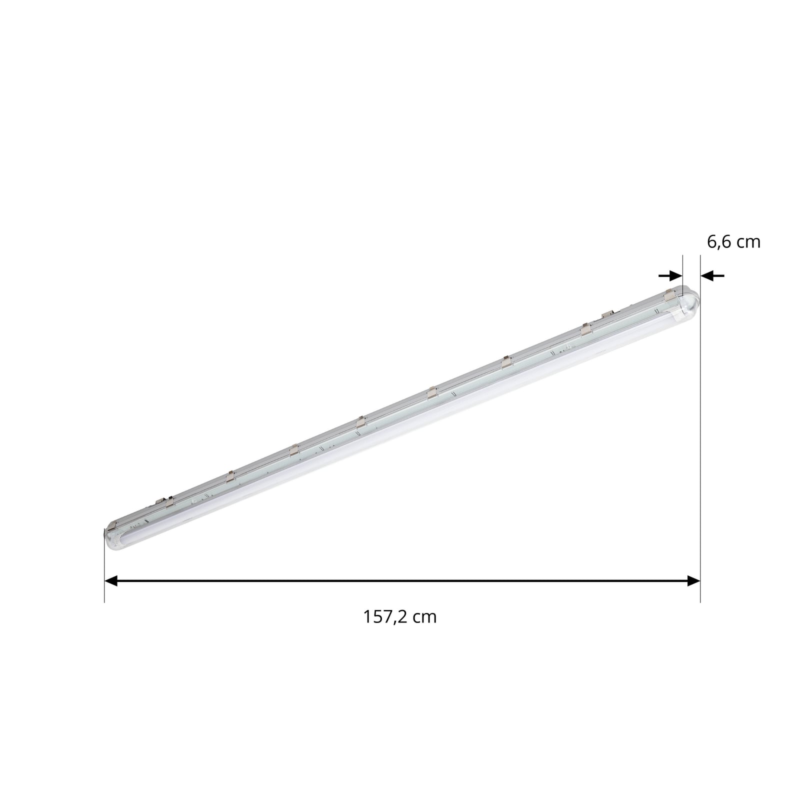 Lior våtrumslampa, G13, 1 x T8, 157 cm, 18 W, IP65 - PRIOS