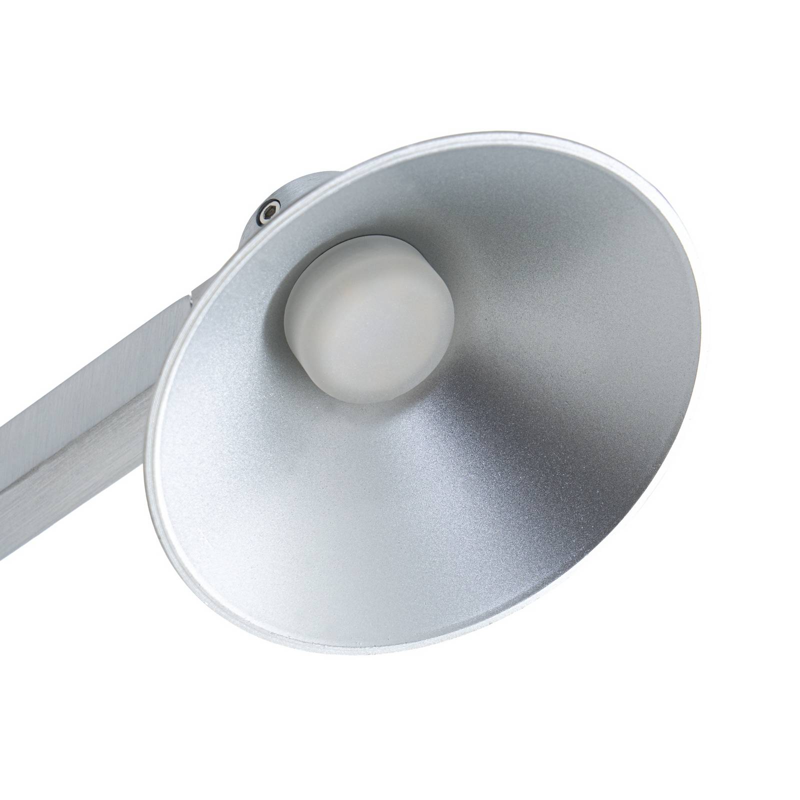 Kinkiet LED Lucande Steve, aluminium, 24 cm, USB, ściemniany