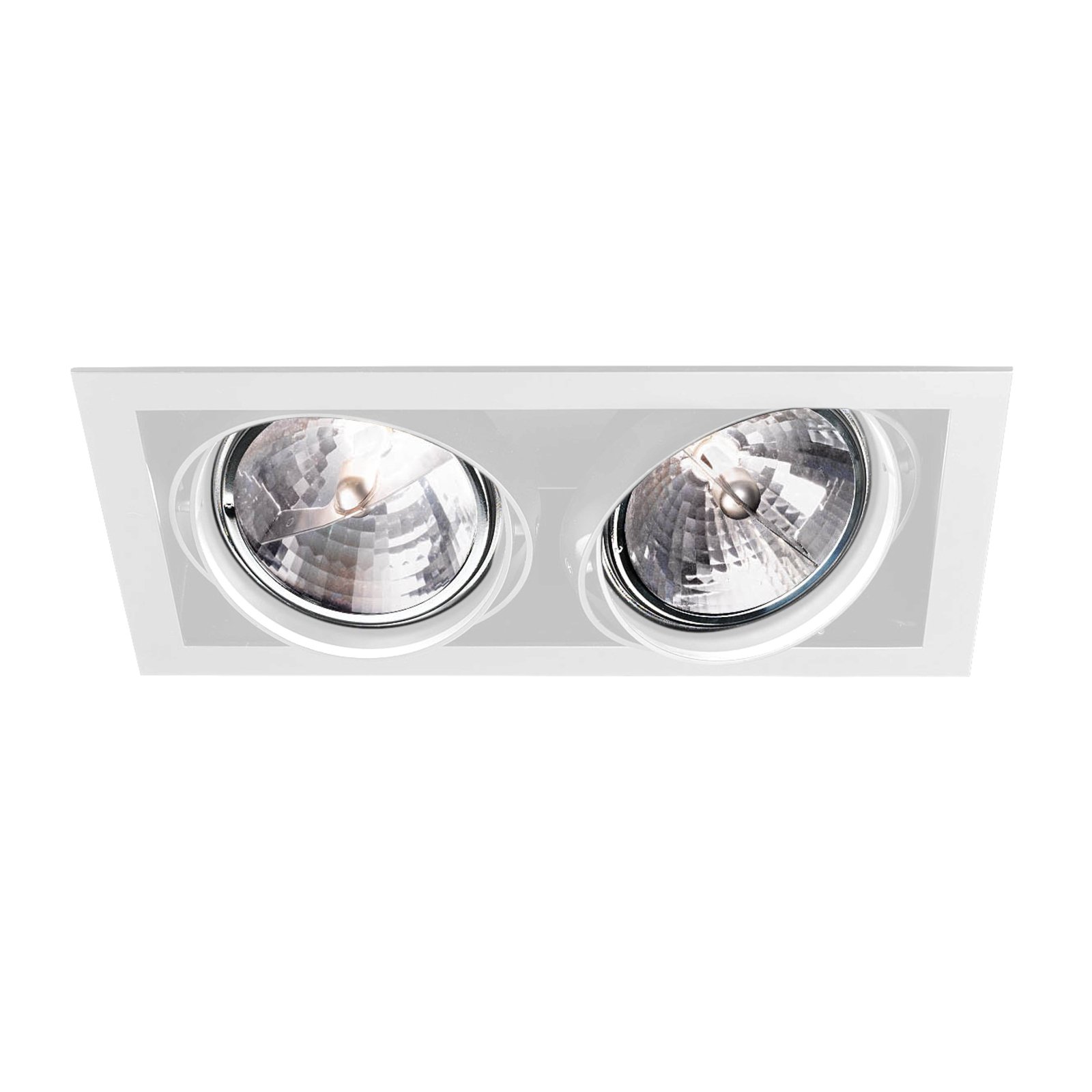 Frame 150 low-voltage downlight, 2-bulb, white