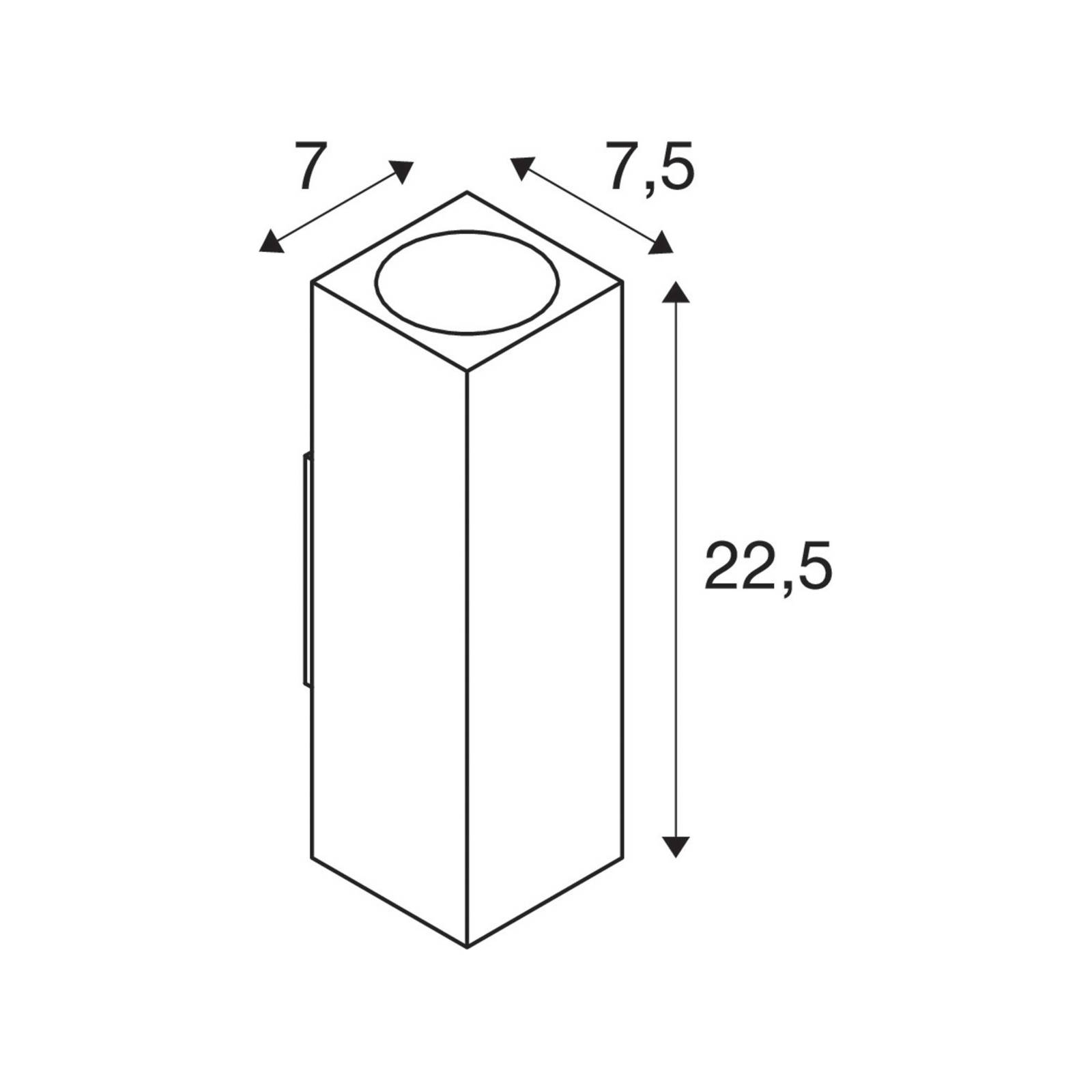 SLV Theo kinkiet zewnętrzny, antracyt, aluminium, góra/dół