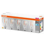 OSRAM bec LED E27 Base CL A 7W 4.000K clar set 5