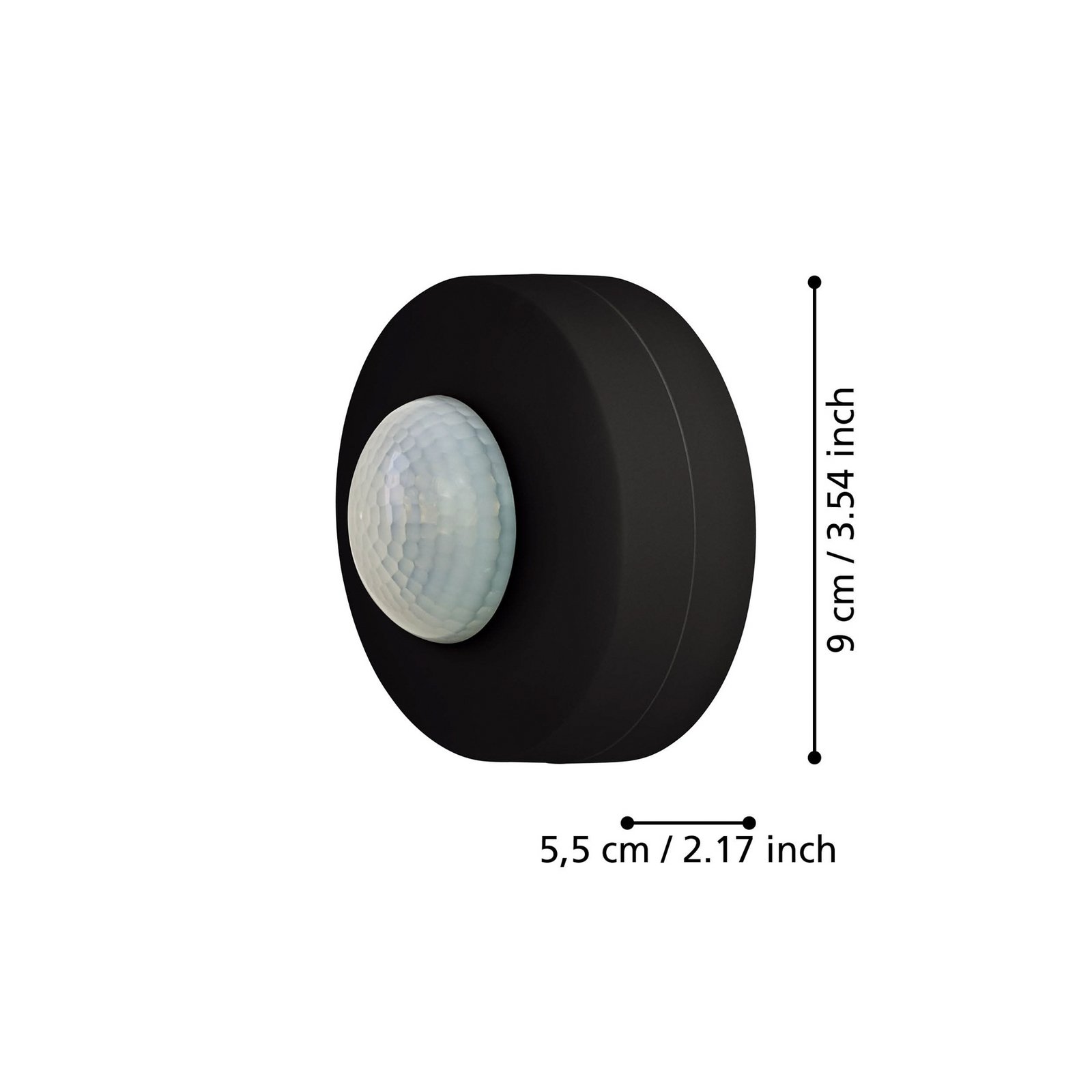 Bewegungsmelder Detect Me 6 360° schwarz