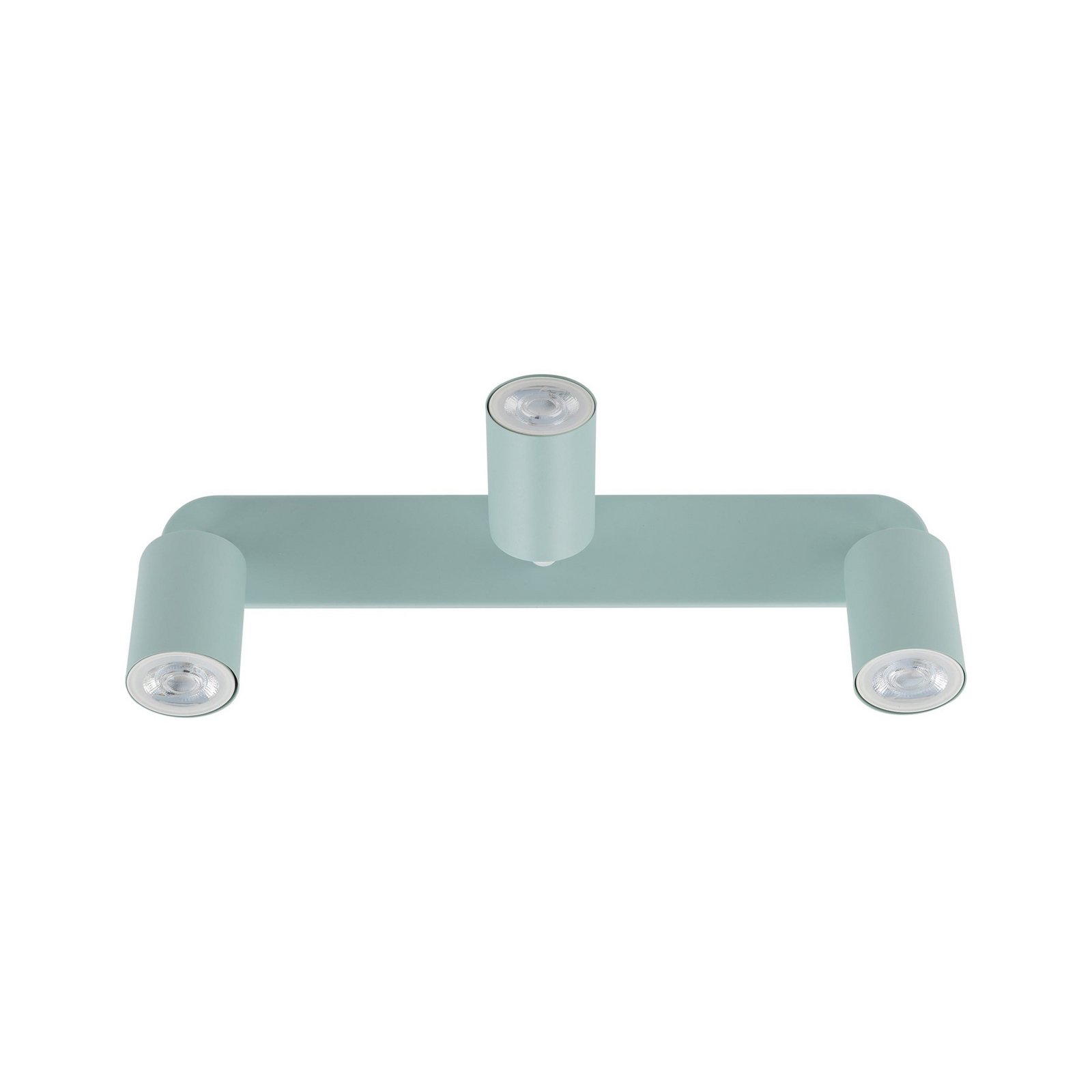 Spot pour plafond Livia, vert menthe, 52 cm, à 3 lampes, métal, GU10