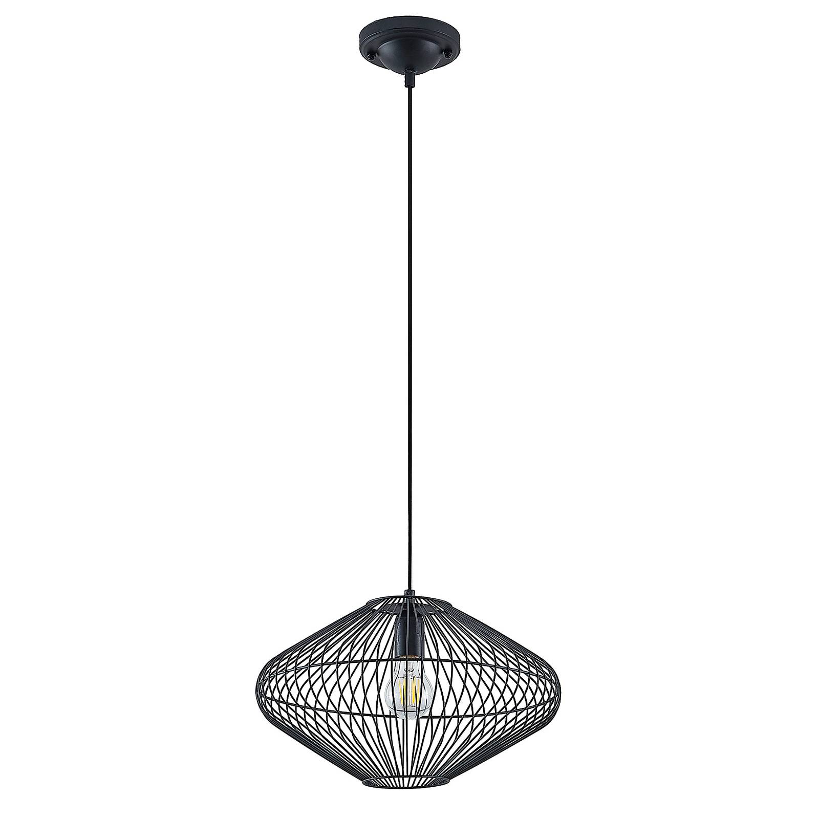 Lindby Ubali hanging light with cage lampshade