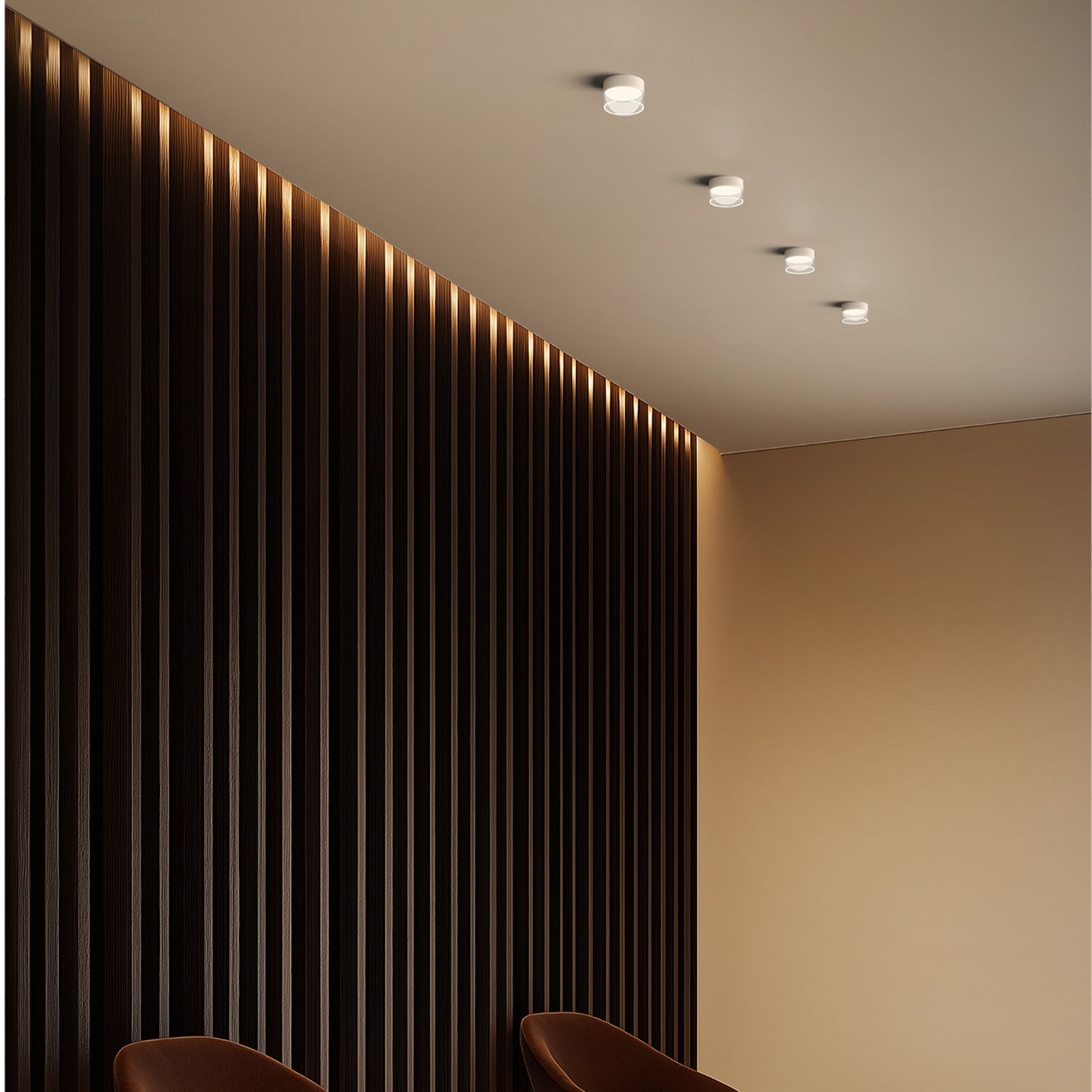 Linea Light Plafonieră LED Crumb alb Ø 154 cm fier sticlă - Camera de zi / sufragerie - alb transparent - Metal