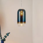 Artemide Gople Mini lámpara colgante azul/plata