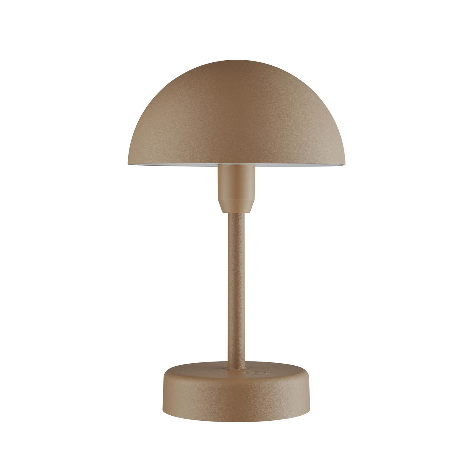 LED stolní lampa na baterie Ellen To-Go, hnědá, hliník