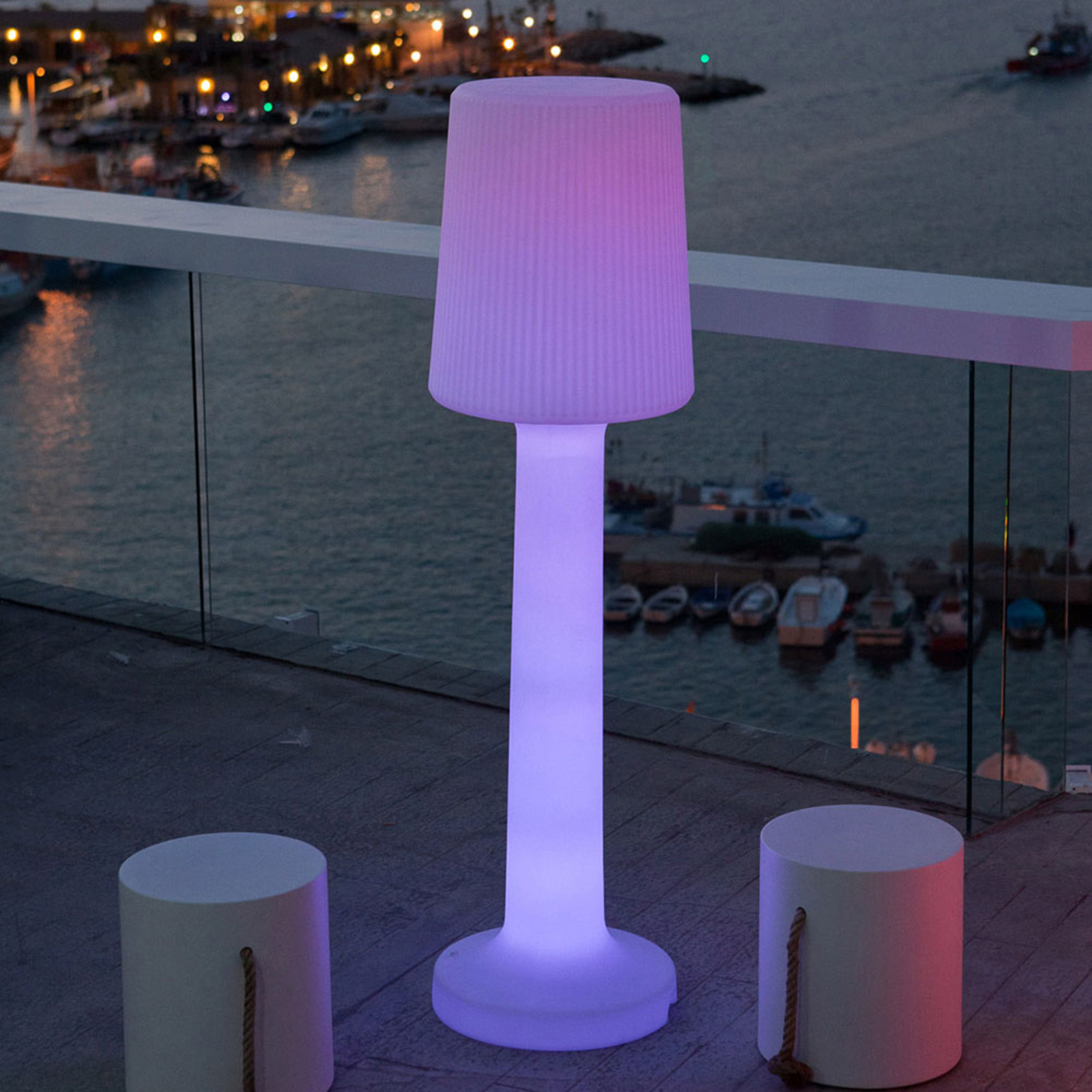 Newgarden Carmen vloerlamp met oplaadbare batterij, hoogte 110 cm