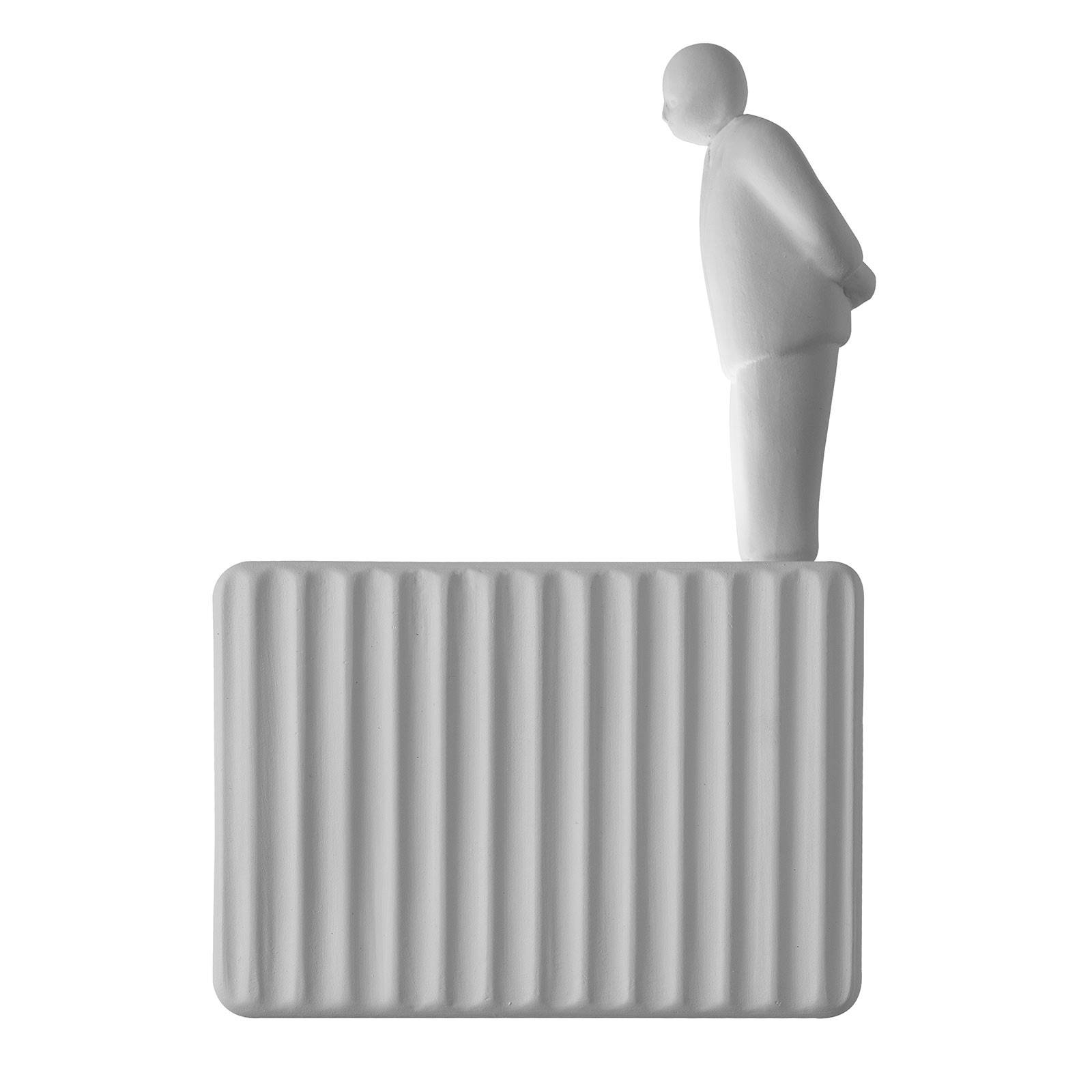 Karman Umarell decorative figure, 16 cm, standing, ceramic, H: 16 cm