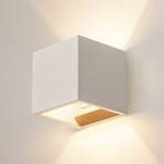 SLV Solid Cube concrete wall light, sandstone look