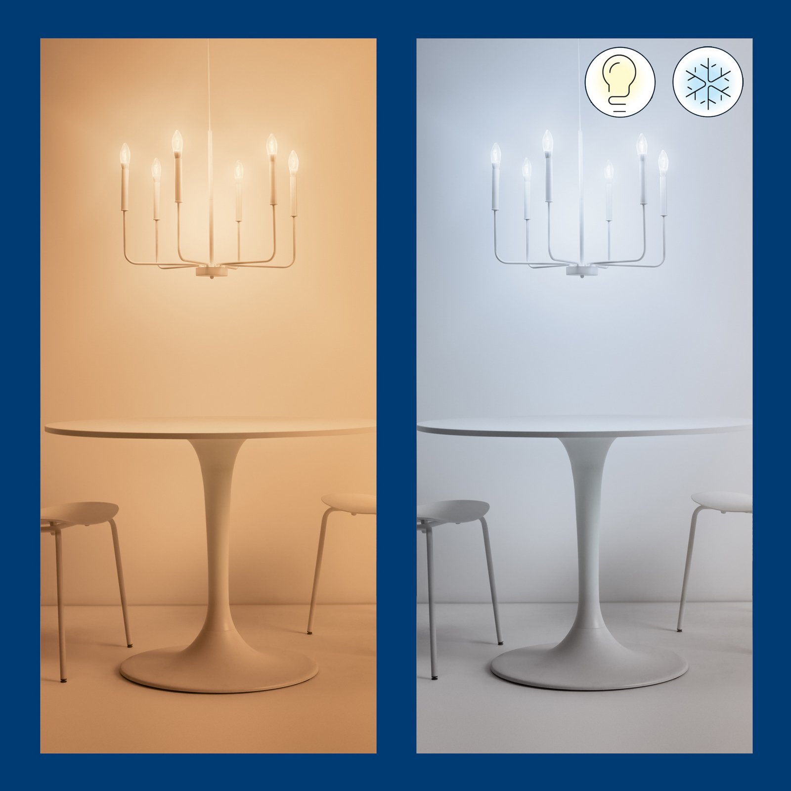 Leuchtmittel Smart TW 4,9W 470lm 2700-6500K Kerzen Clear E14 - WiZ