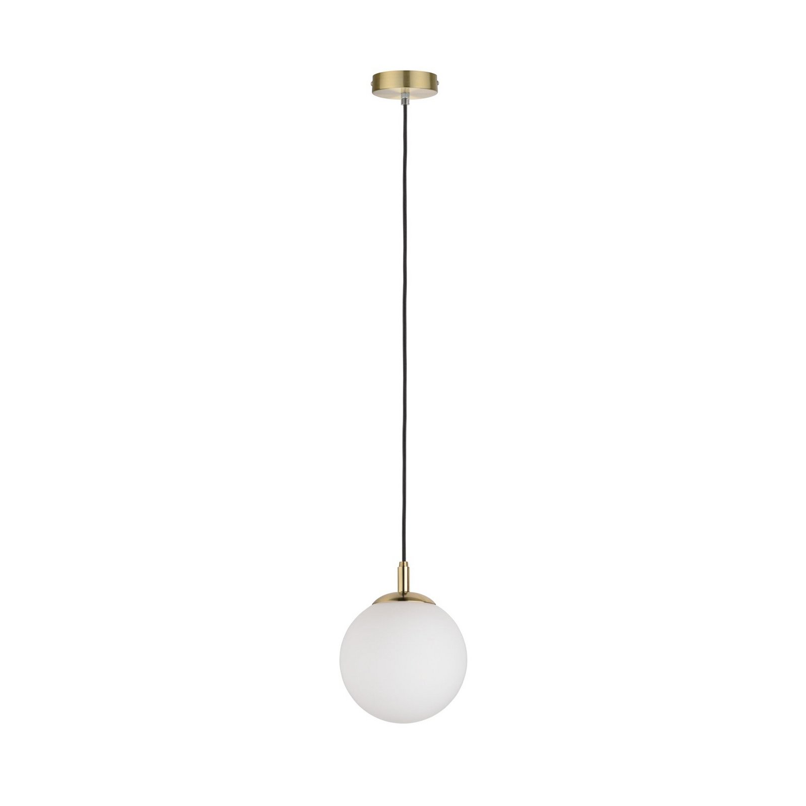 Suspension Paulmann Menja blanc satiné/laiton Ø 20 cm IP44