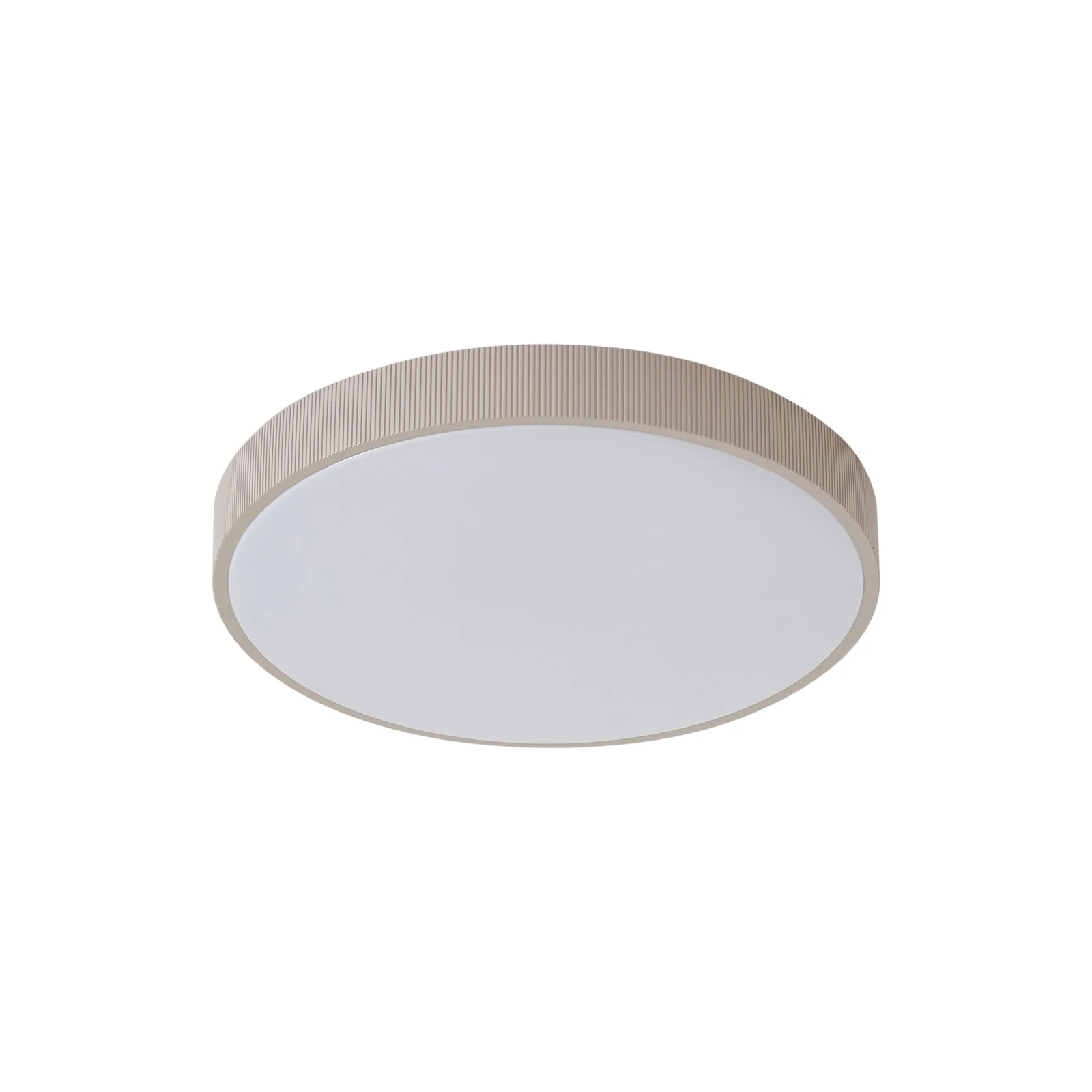 Φωτιστικό οροφής LED Lindby Zylo, χρώμα ταούπε, Ø49 cm, CCT με δυνατότητα