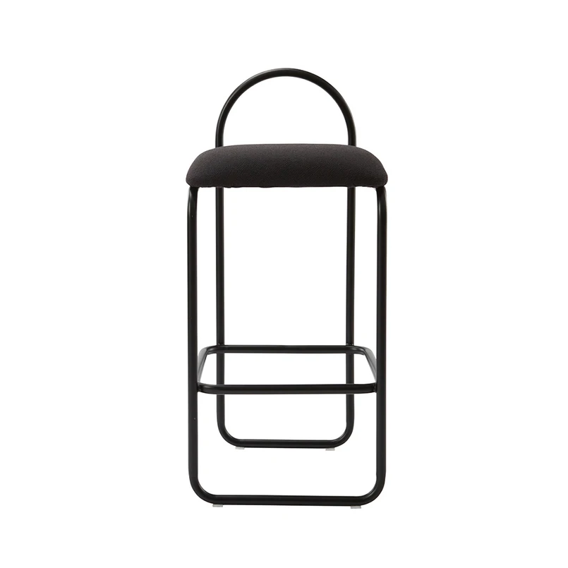 Alternativ bild 0 för AYTM - ANGUI bar chair - Barstol - Low - Anthracite Bouclé 0070 - L37 x W39 x H82,5 cm