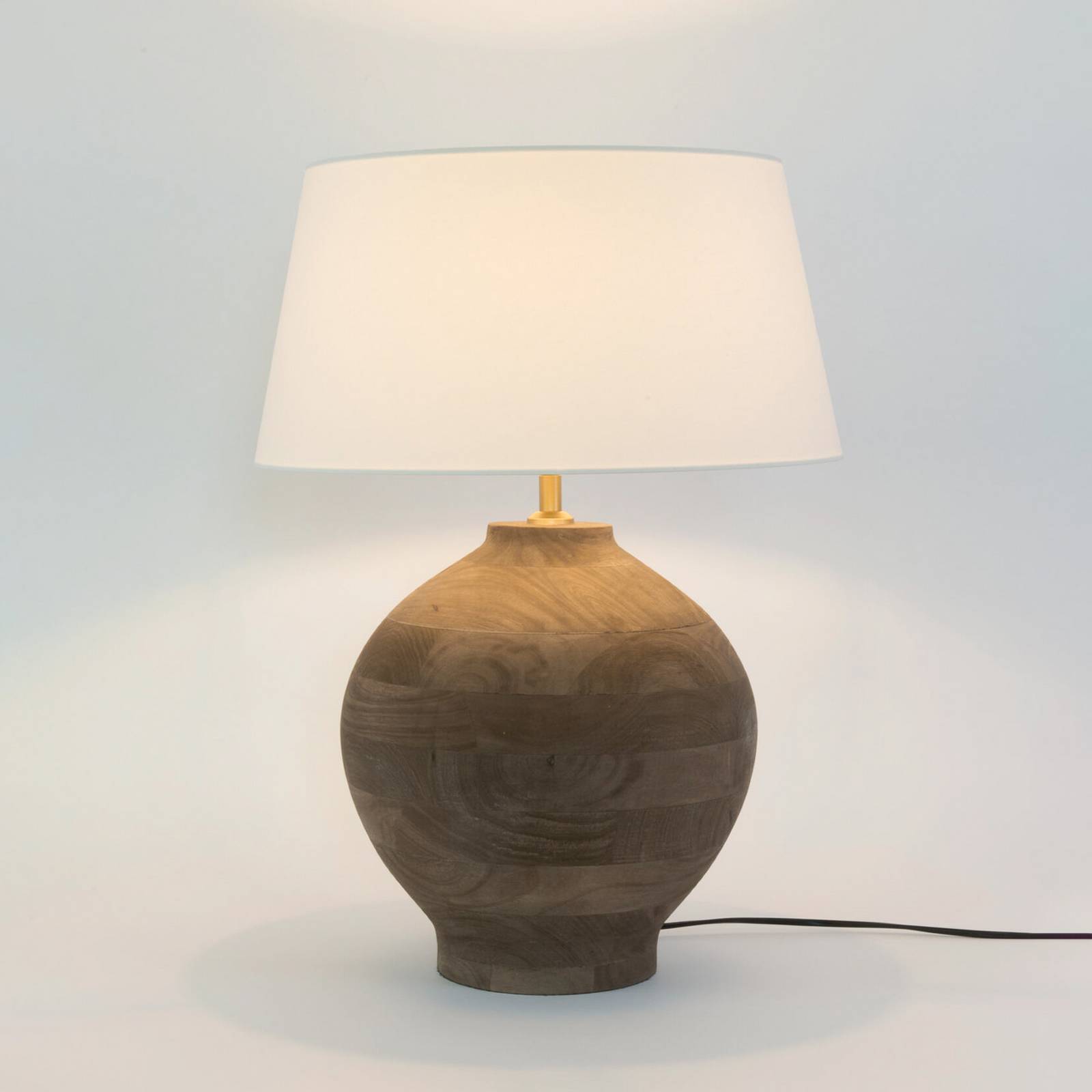 Holländer SORATTE Tafellamp voor woonkamer / eettafel - hout donker - schemerlamp