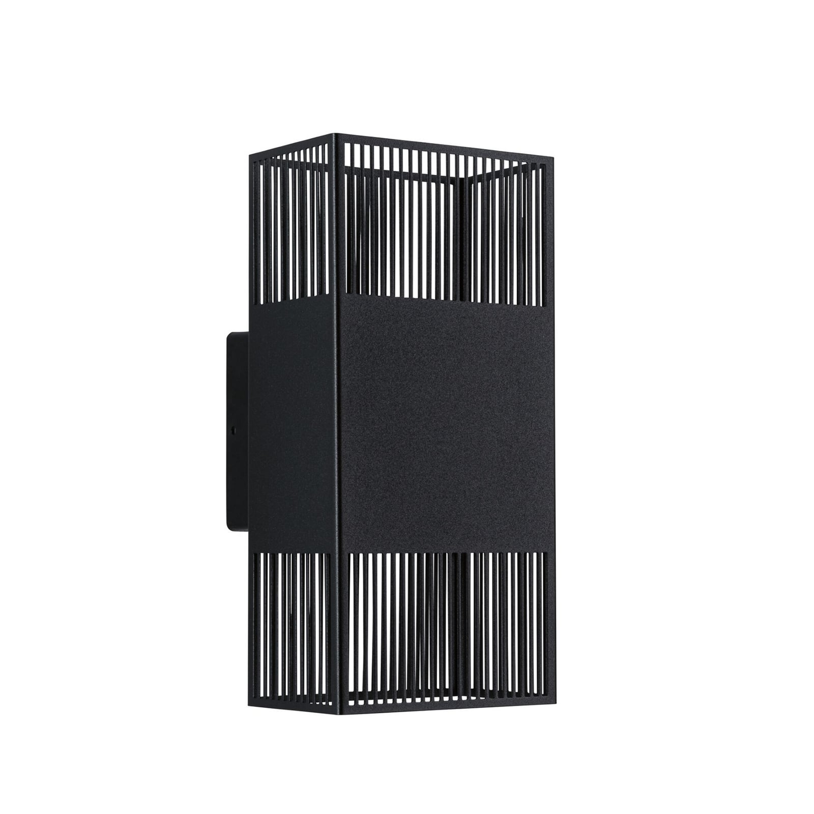 Paulmann LED-væglampe Tharin, 25 cm, sort, op/ned, IP44