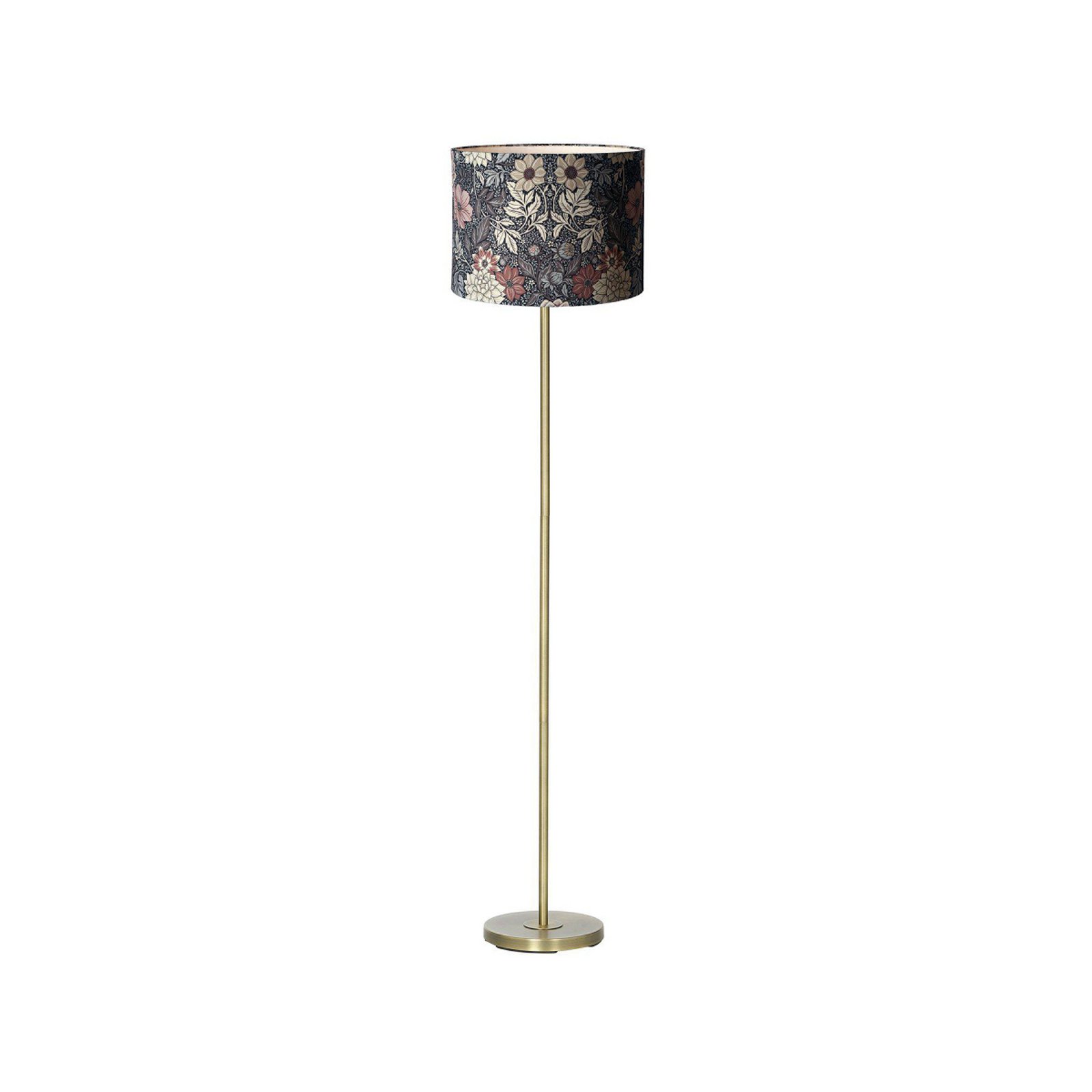 Stehleuchte Amy, Dahlia braun/gold, Höhe 150 cm, Textil, E27