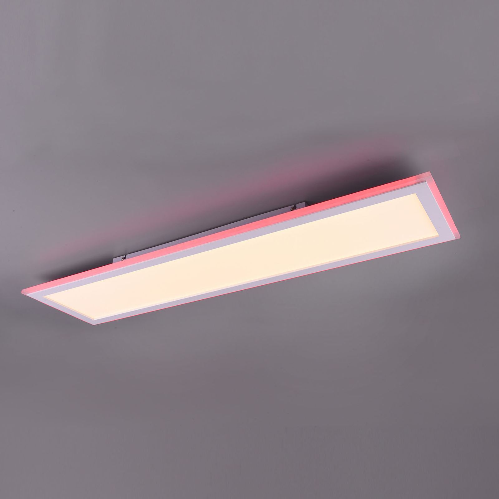Trio Lighting Columbia LED panel RGBW remote control 100 x 25 cm, for Workroom / Office, plastic, 38 W, energy efficiency: A+, L: 100 cm, W: 25 cm, H: 5 cm