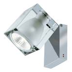 Fabbian Cubetto wall light GU10 chrome/clear