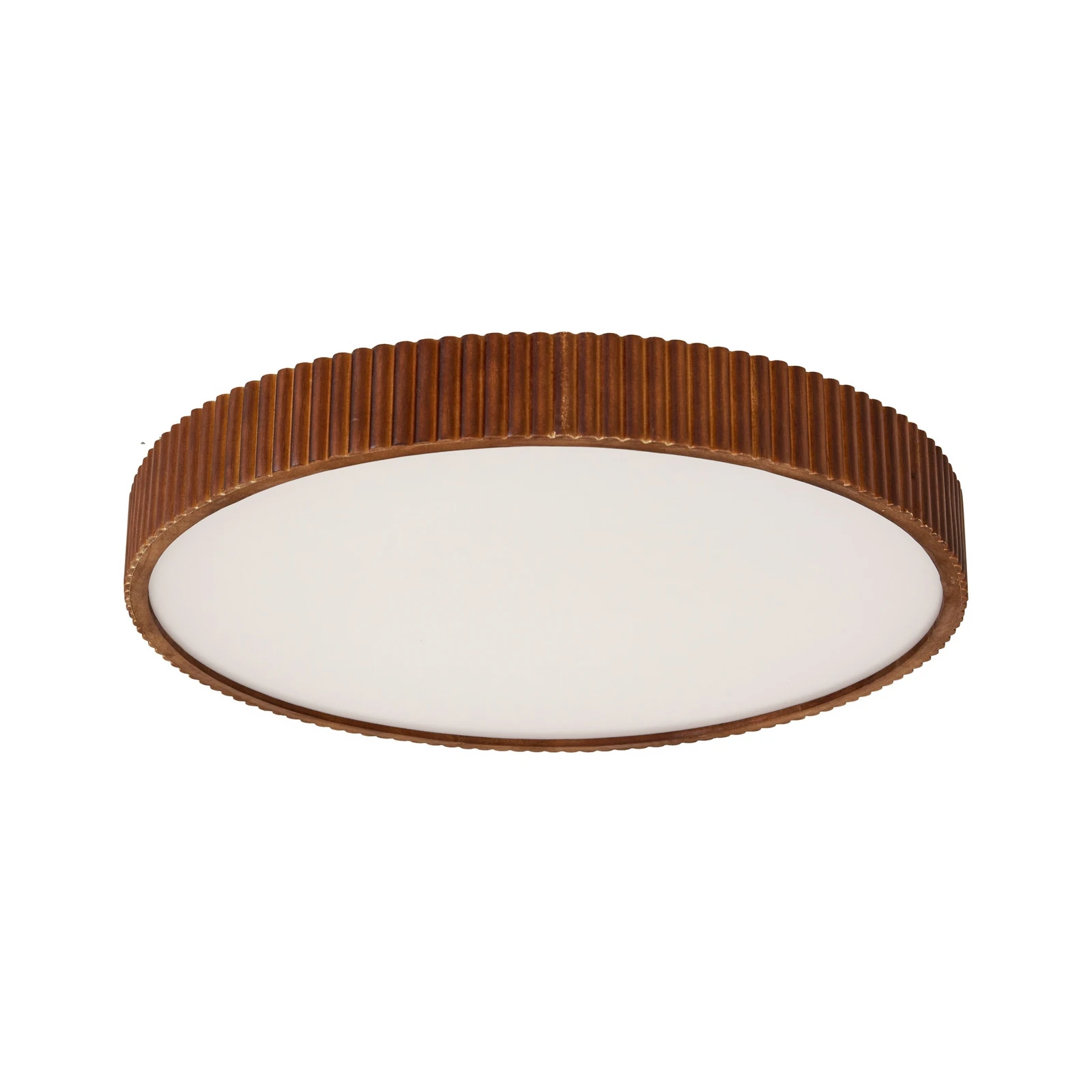 Lindby LED-laelamp Velua, valge/tumepuit, CCT, Ø 50 cm