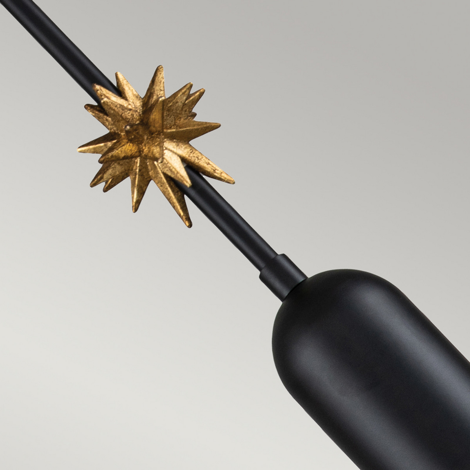 Elstead Lampă suspendată Etoile 1fl Ø 133 cm negru mat - Camera de zi / sufragerie - modern - Metal