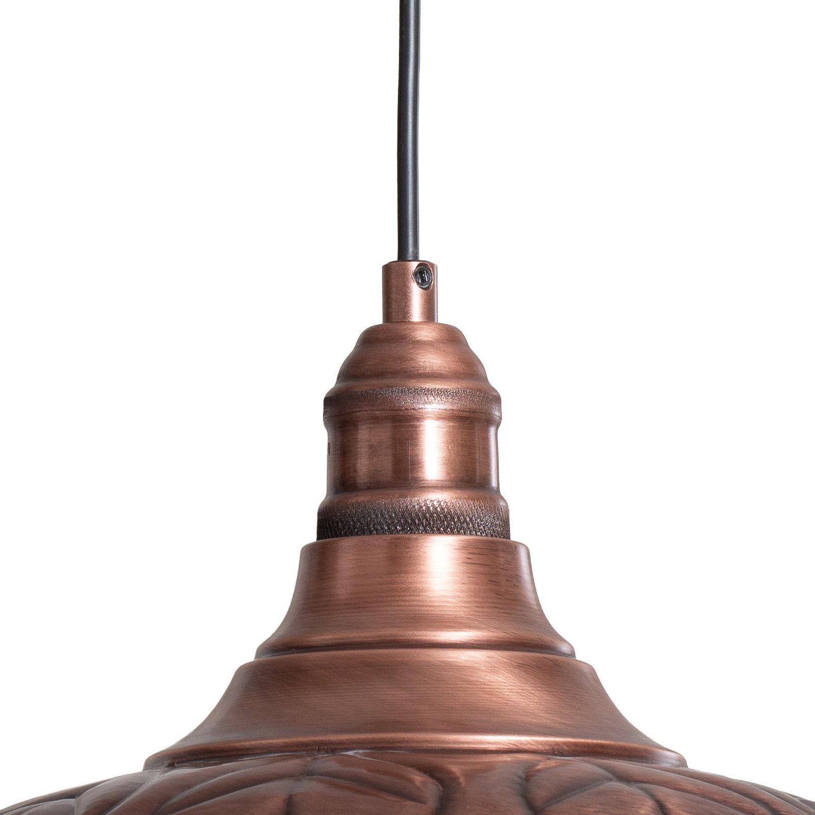 Candeeiro suspenso Saglam, cobre, metal, Ø 32 cm, E27 Candeeiro suspenso Saglam, cobre, metal, Ø 32 cm, E27