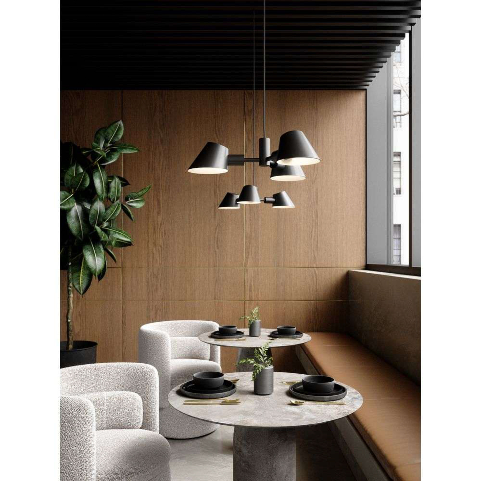 Stay 3 Pendelleuchte Schwarz - DFTP
