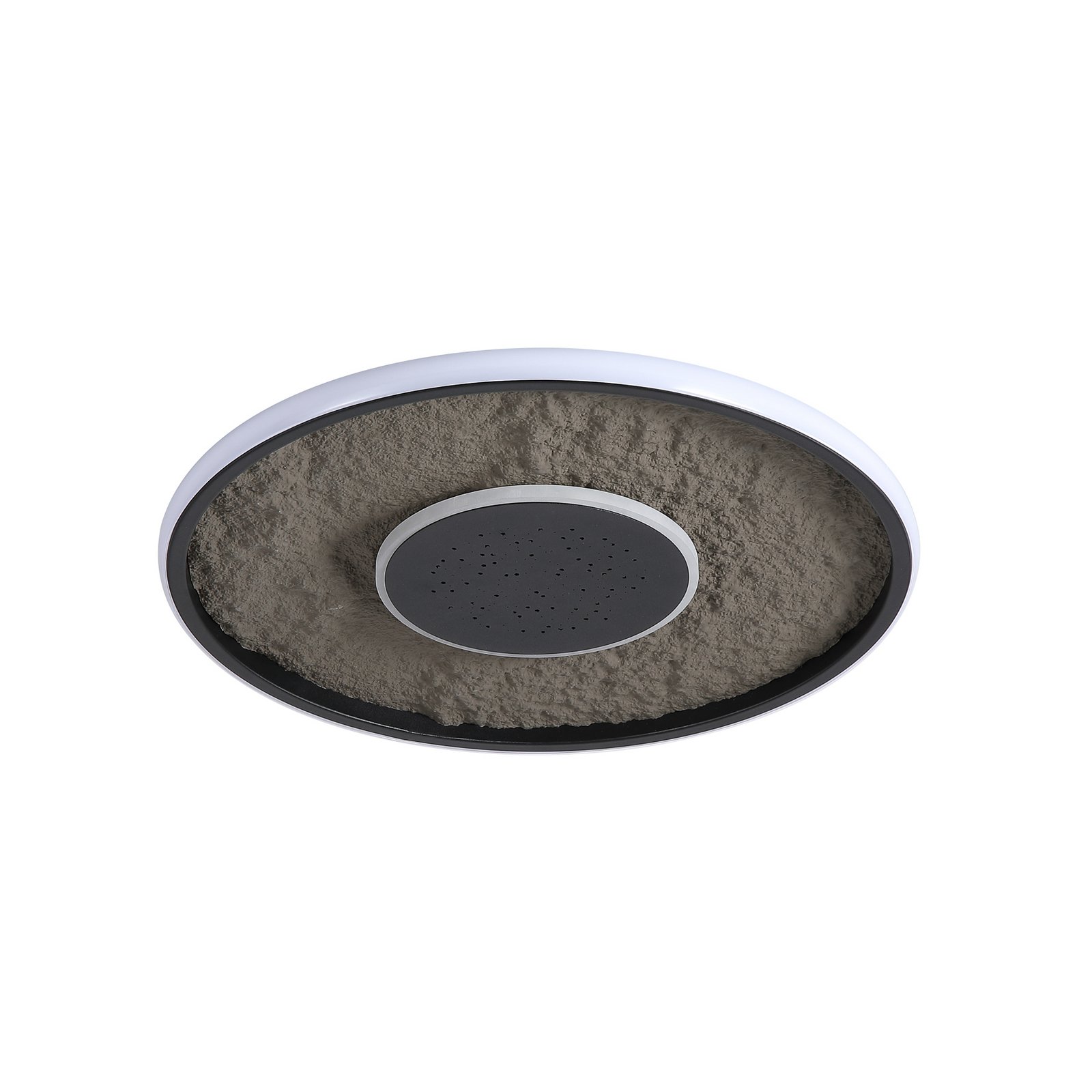 LED-Deckenlampe Lumadisc, Sternen-Effekt, schwarz, Ø 41 cm