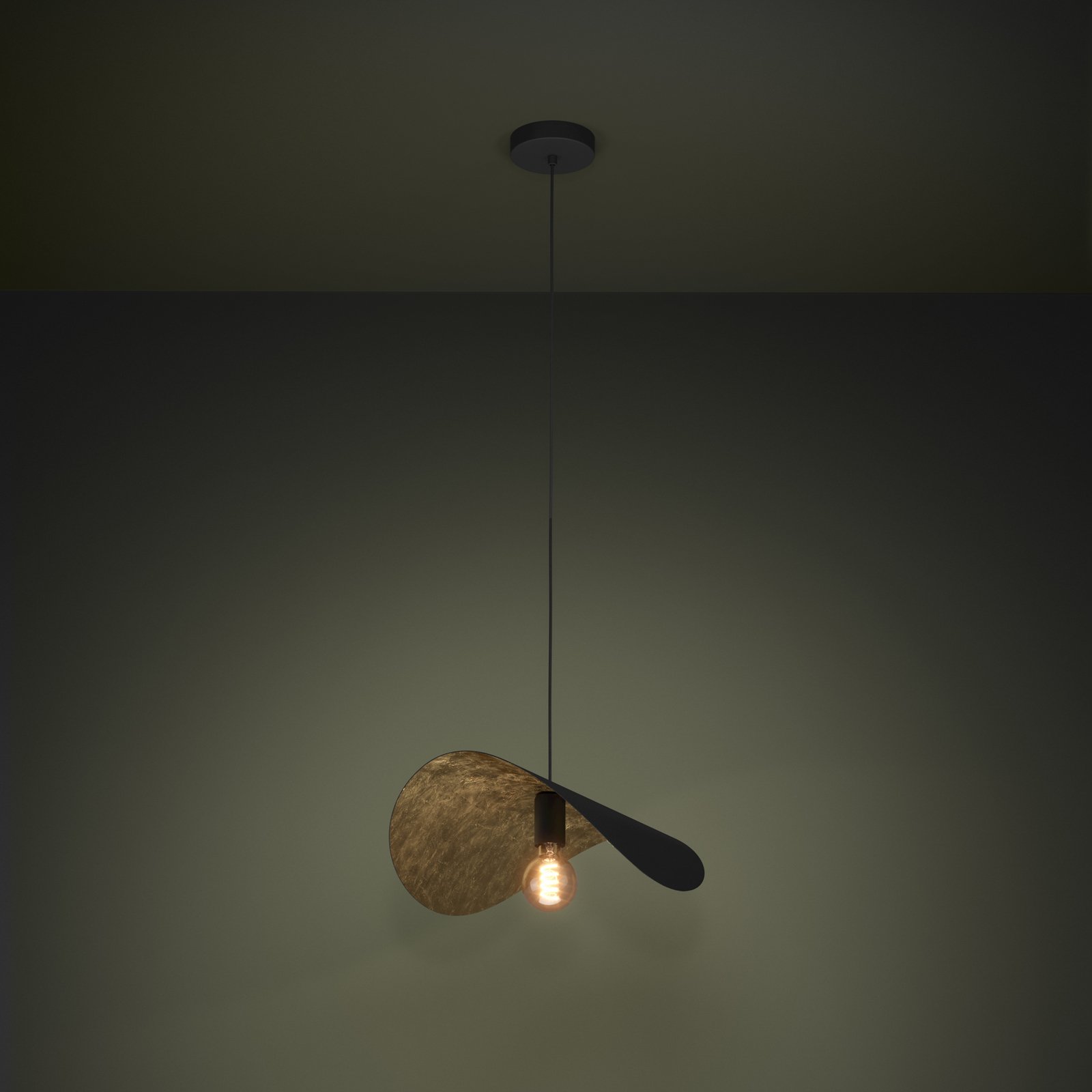 EGLO Stars Of Light hængelampe Saceda L. 53 cm sort/guld EGLO Stars Of Light hængelampe Saceda L. 53 cm sort/guld