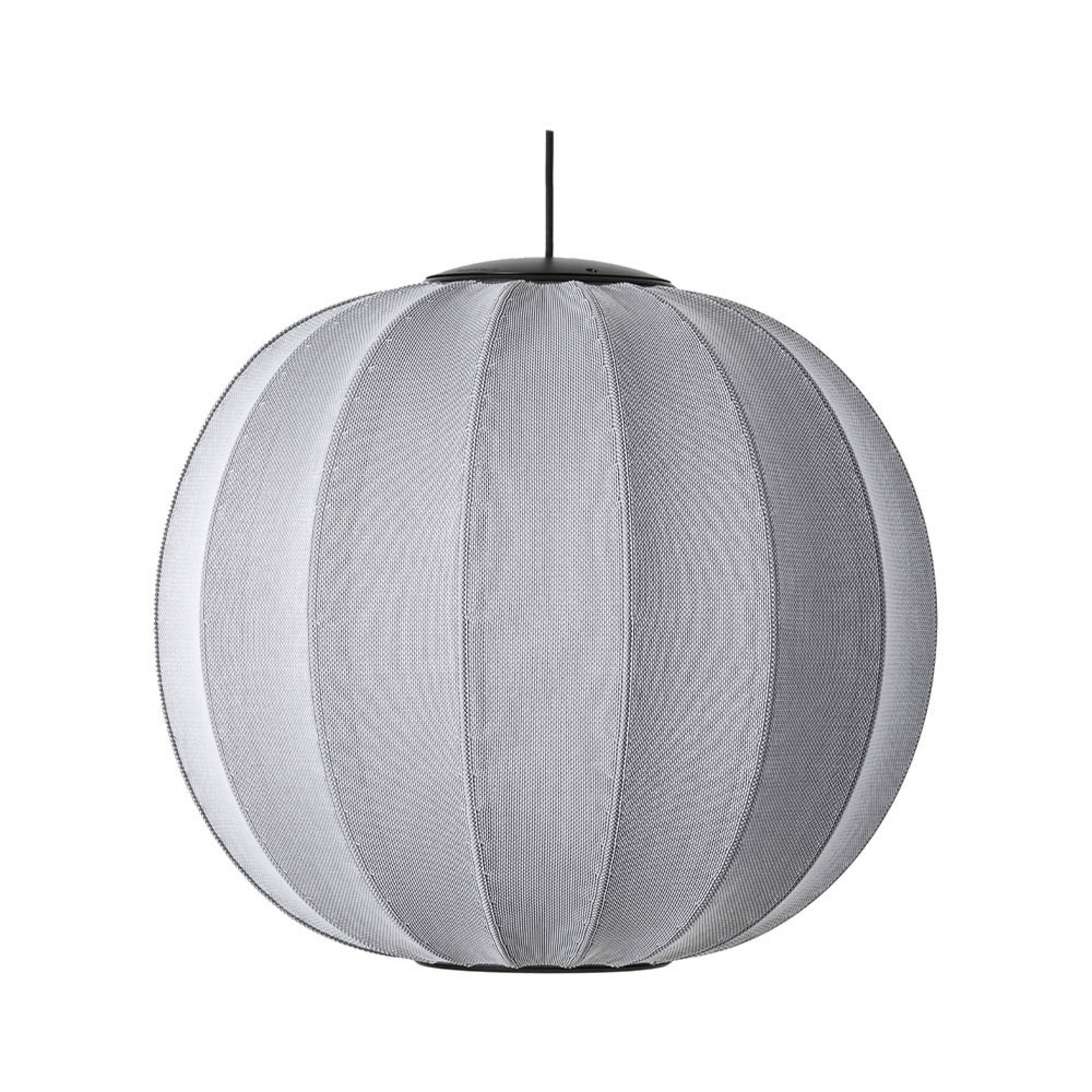 Knit-Wit 60 Round LED Suspension Silver - Made By Hand