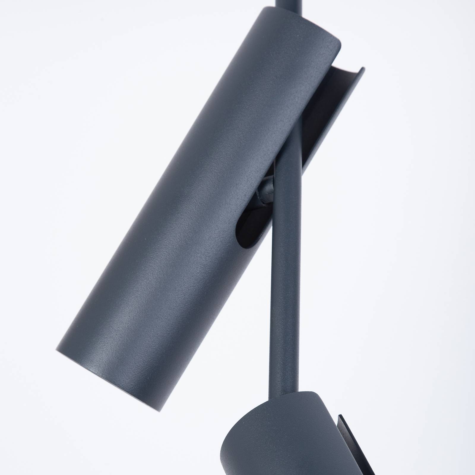 Deckenspot Leda 3, anthrazit, 3-flammig, Stahl, Höhe 76 cm günstig online kaufen