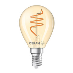 OSRAM LED Vintage P40 E14 4,9W 922 Spiral Filament kultainen himmennetty