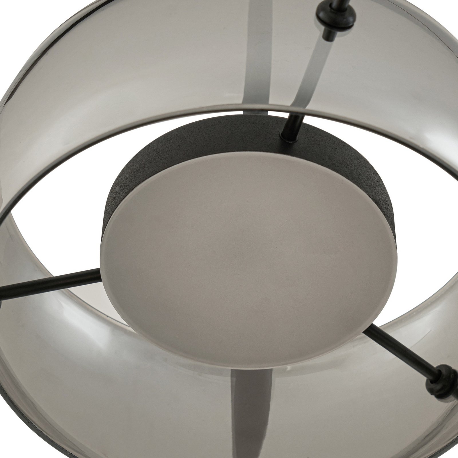 Lucande LED-Hängeleuchte Martis, schwarz, 3-flg., step-dim