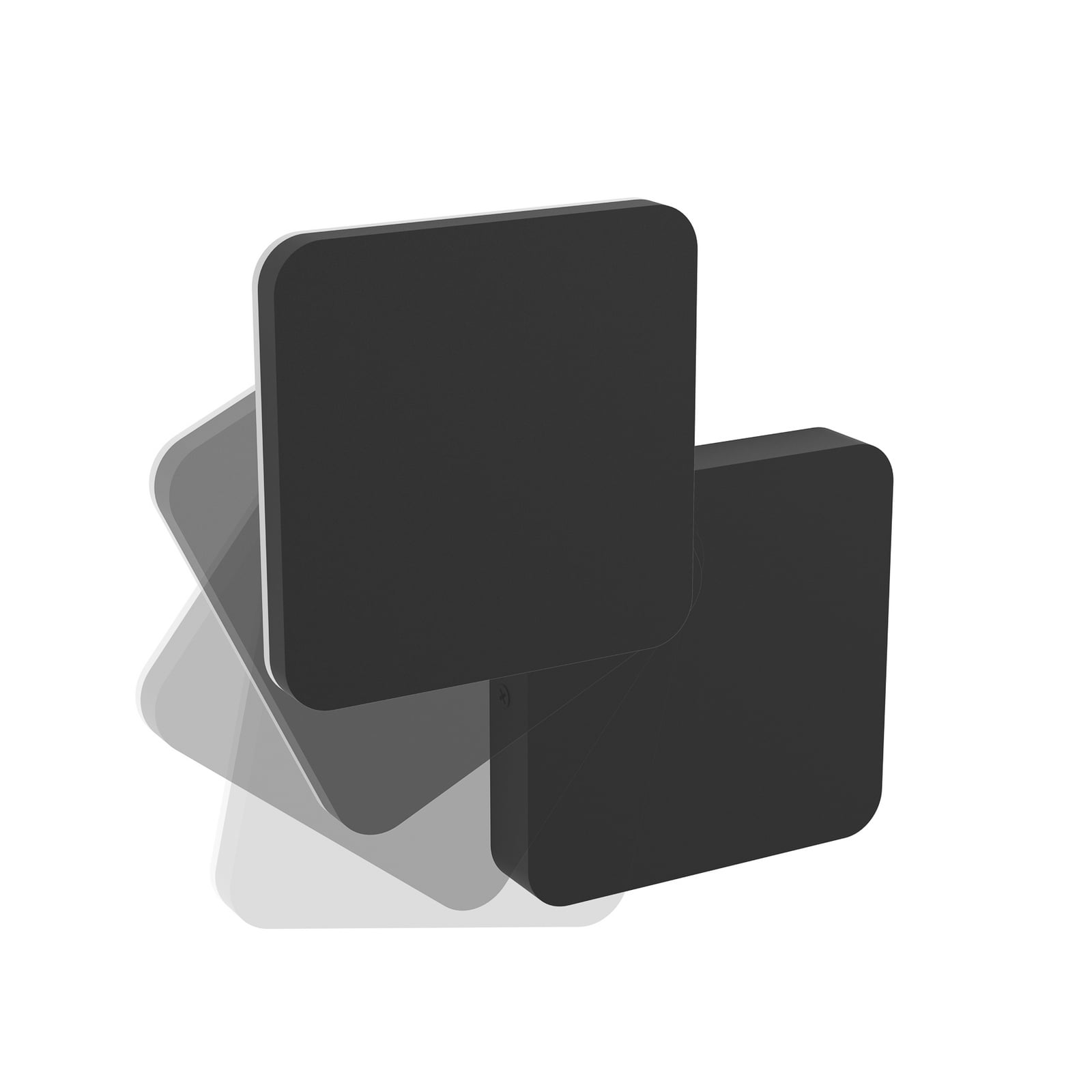 LED-Außenwandlampe Pedersano, schwarz, Länge 14 cm, Metall